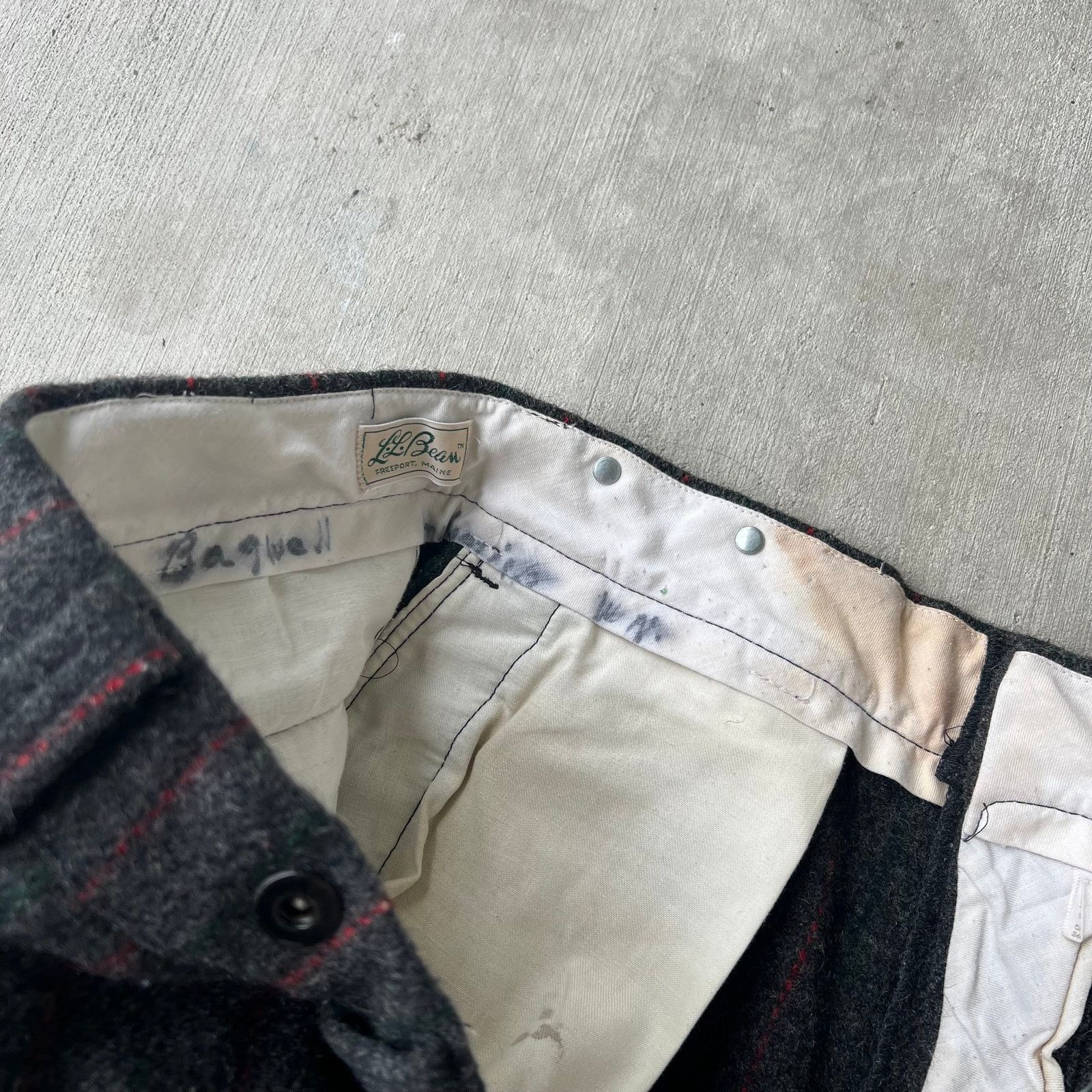 L.L. Bean Vintage LL Bean wool trouser striped pants Size US 35 - 6 Thumbnail