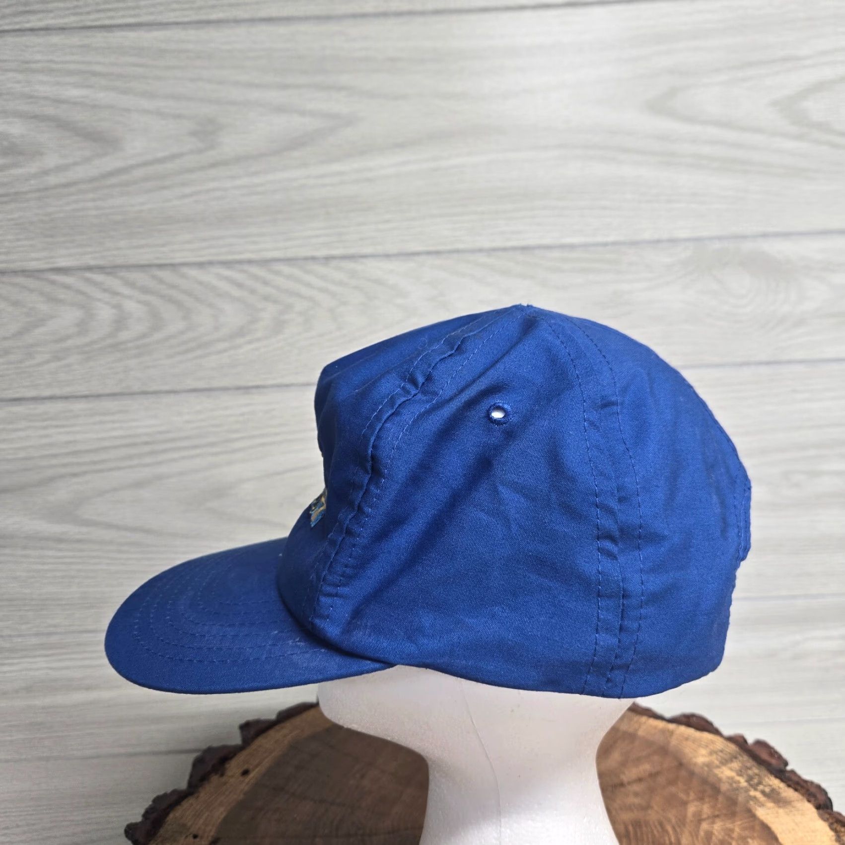 Vintage VINTAGE 1980s Made in USA Roanoke VA WDBJ 7 Trucker Hat Cap Adjustable Blue Men Size ONE SIZE - 4 Thumbnail
