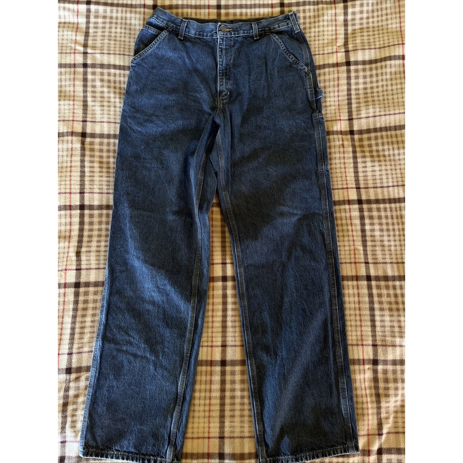 Carhartt Carhartt Men’s Jeans Men 34x35 Dungaree fit blue Denim Pants Size US 34 / EU 50 - 7 Thumbnail