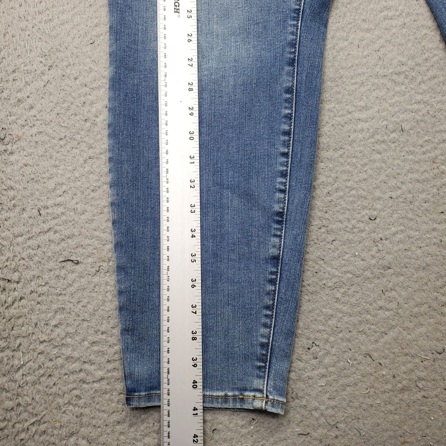 Vintage Universal Thread Jeans Womens Size 24 Blue Denim High Rise Skinny Stretch Jeans Size 42" / US 20 - 3 Thumbnail