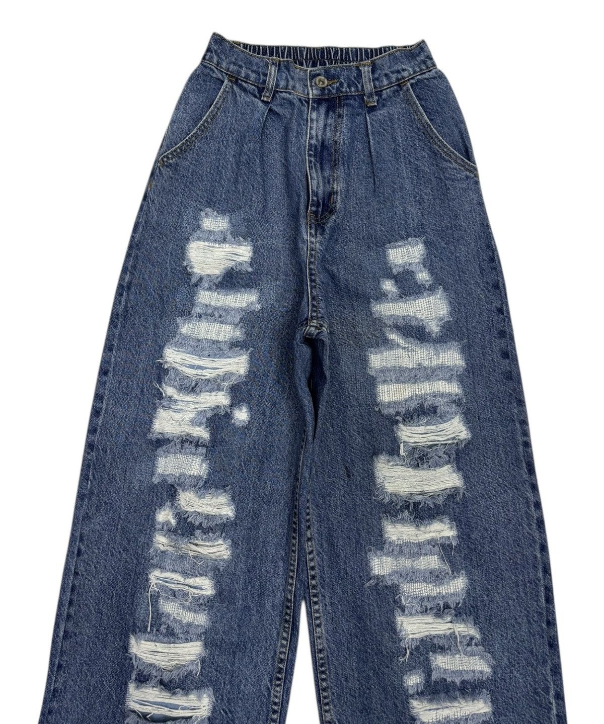 Hysteric Glamour × Japanese Brand 🔥Baggy Jeans Wide Leg Emsexcite Distressed Baggy Jeans Size US 28 / EU 44 - 5 Thumbnail