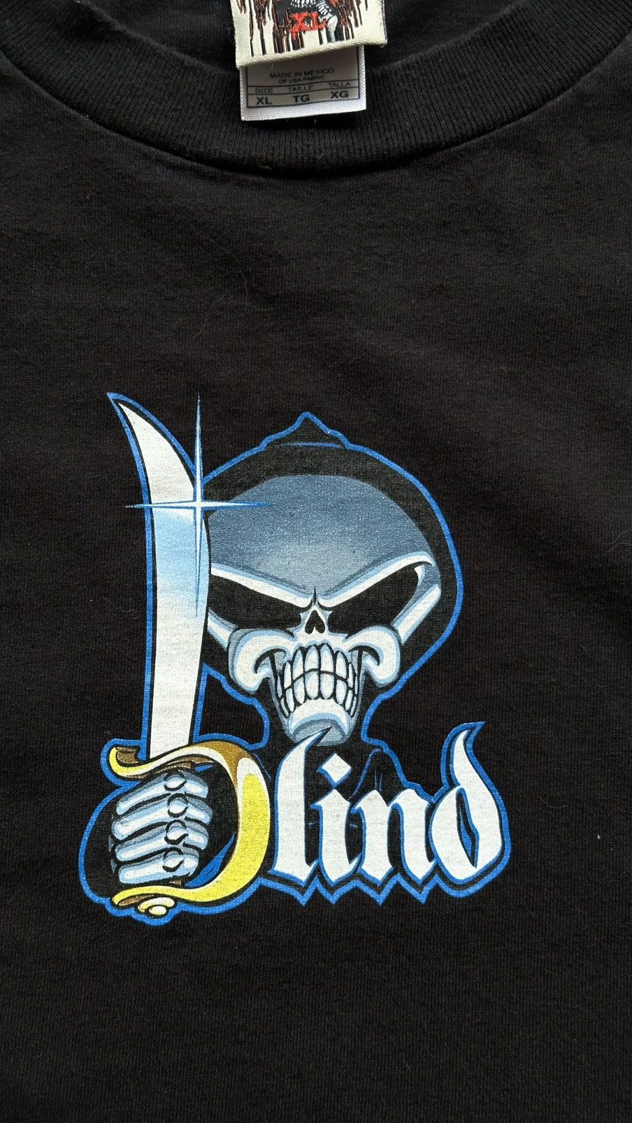 Blind Skateboards 90s Blind Skateboards Marc Gonzalez Vintage T Shirt Size US XL / EU 56 / 4 - 12 Thumbnail