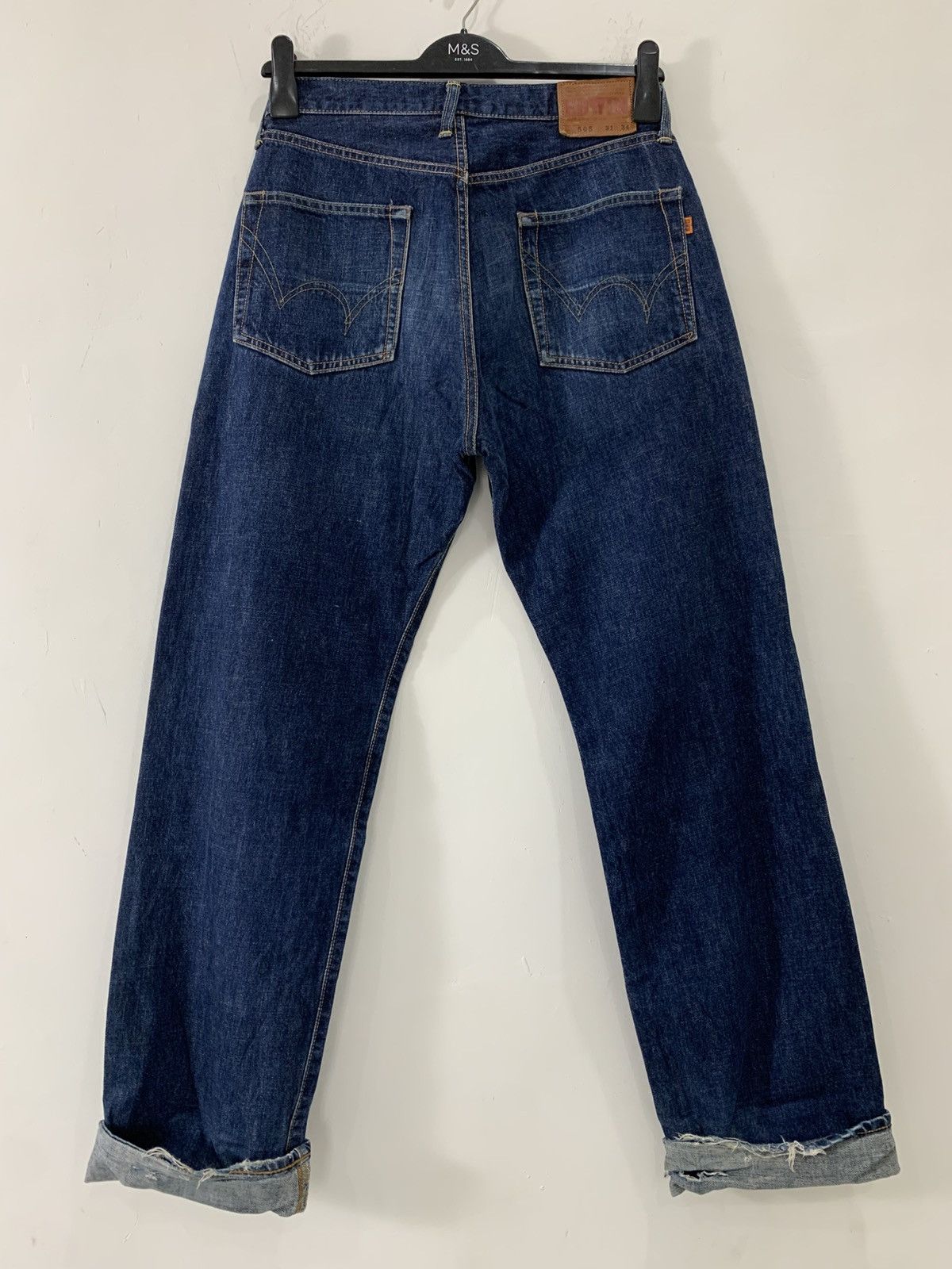 Edwin Vintage edwin selvedge raw jeans distres Size US 31 - 2 Thumbnail