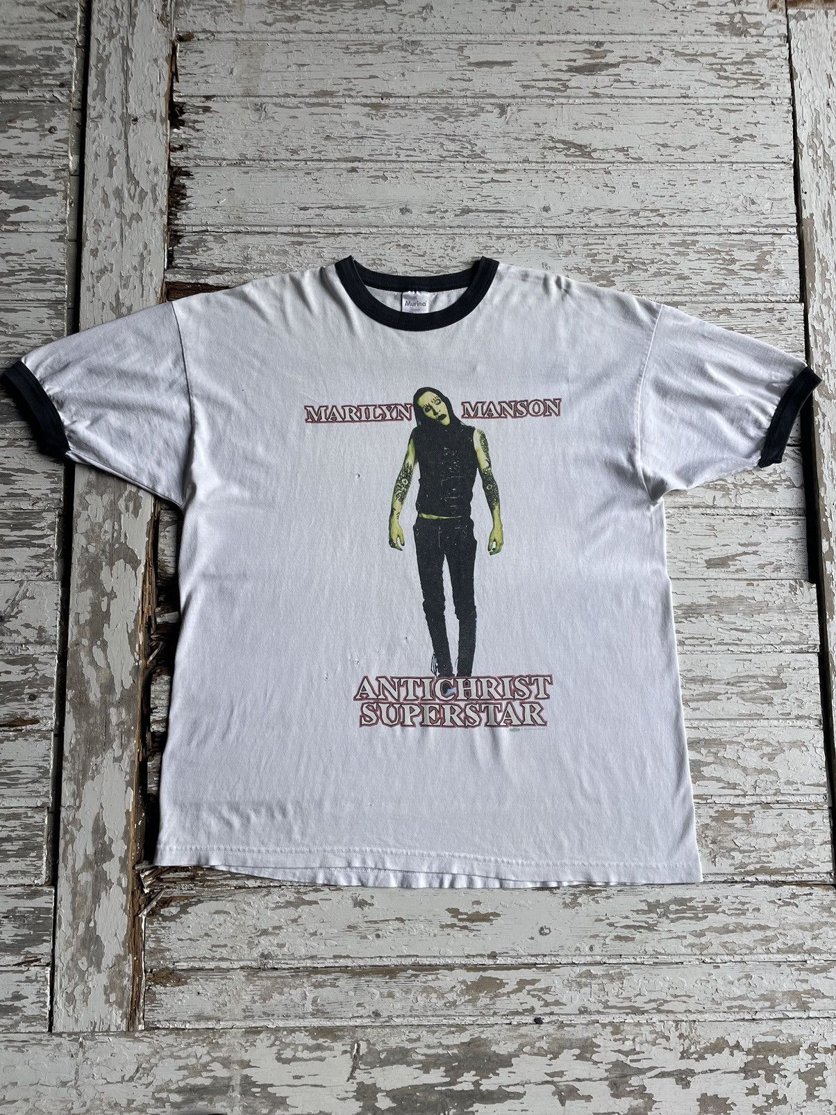 image of 1996 Marilyn Manson Antichrist Superstar Winterland Size XL in White, Men's