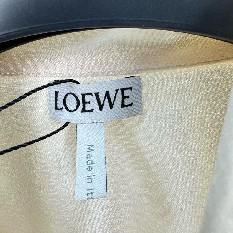 Loewe LOEWE Embroidered Logo pocket, silk shirt Size XXS / US 00 / IT 34 - 6 Thumbnail