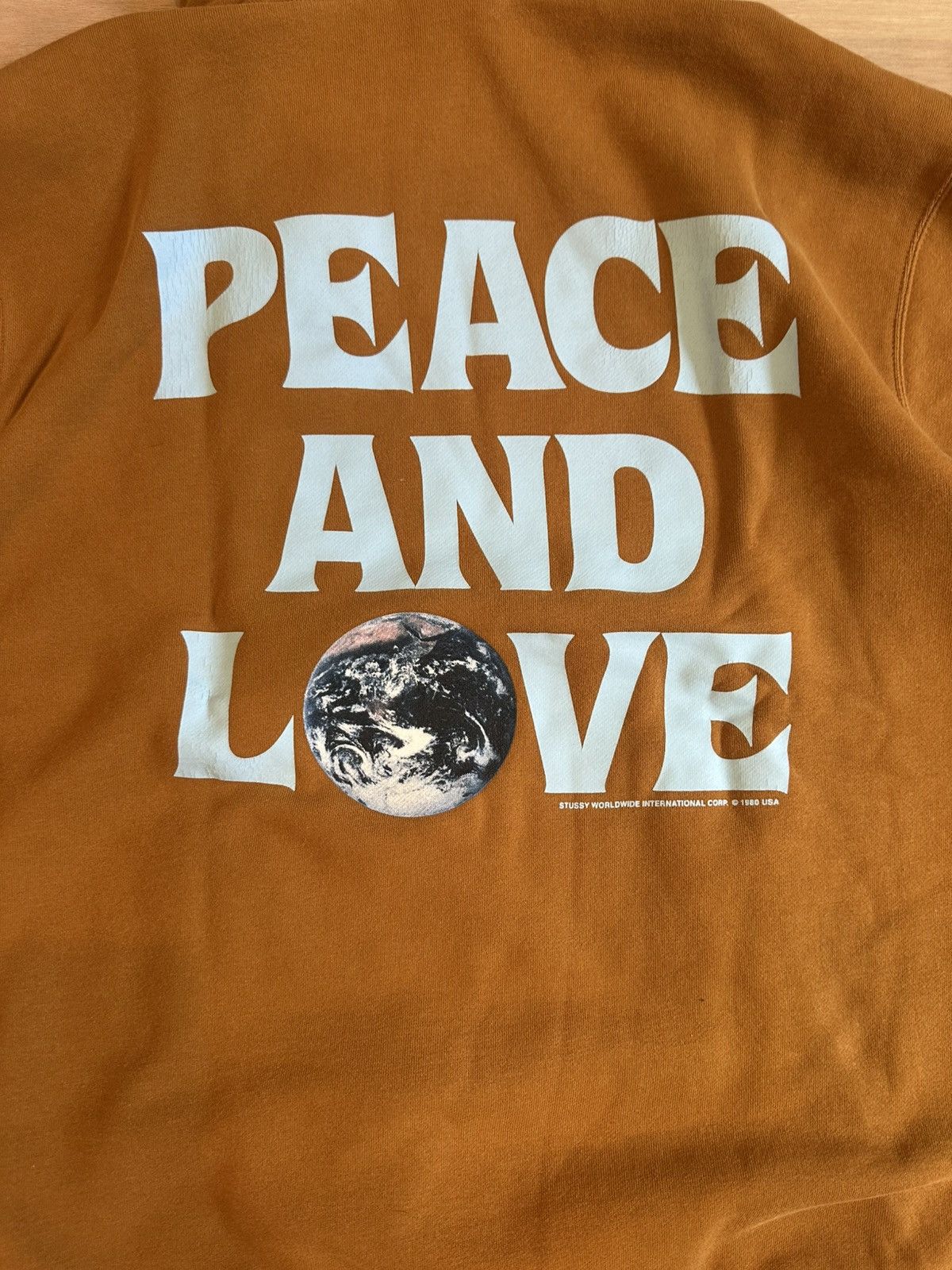 Stussy Stussy 2020 Peace and Love Burnt Orange Hoodie Large Size US L / EU 52-54 / 3 - 6 Thumbnail