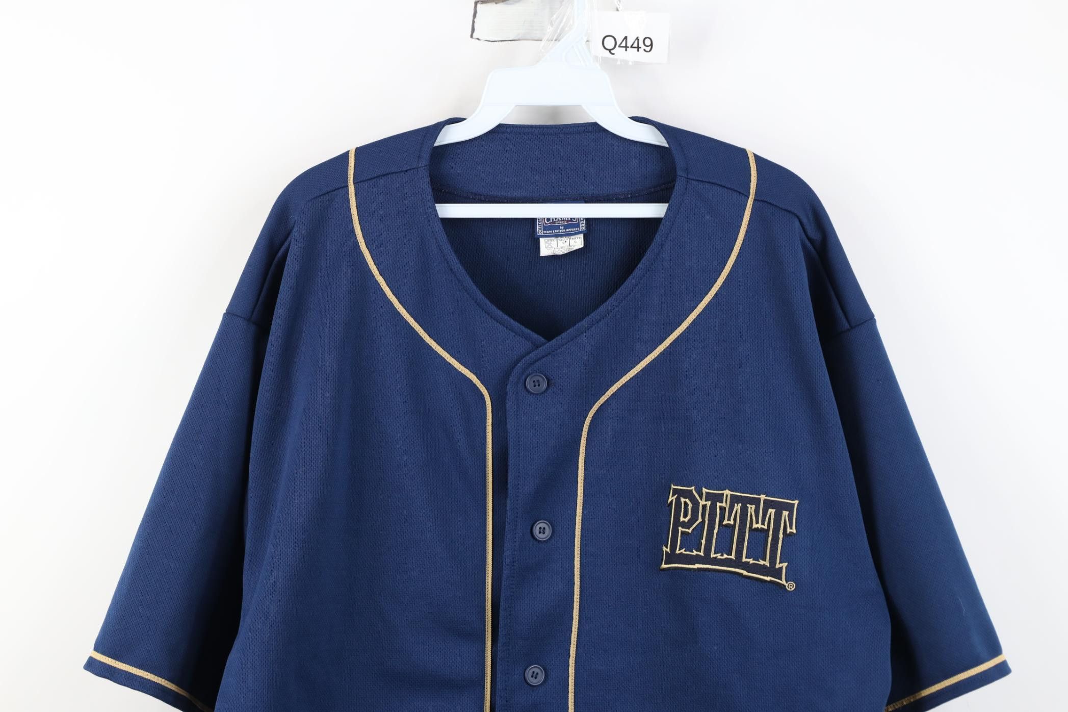 Vintage Vintage 90s Y2K University of Pittsburgh Jersey Shirt Size US L / EU 52-54 / 3 - 2 Thumbnail
