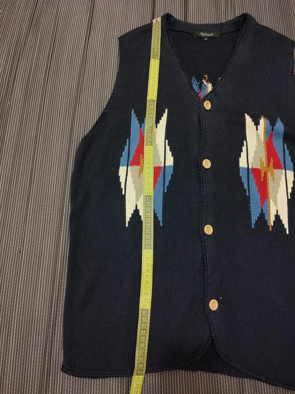 United Arrows United Arrows Navajo Sleeveless Vest Cardigan Native America Size US L / EU 52-54 / 3 - 11 Thumbnail
