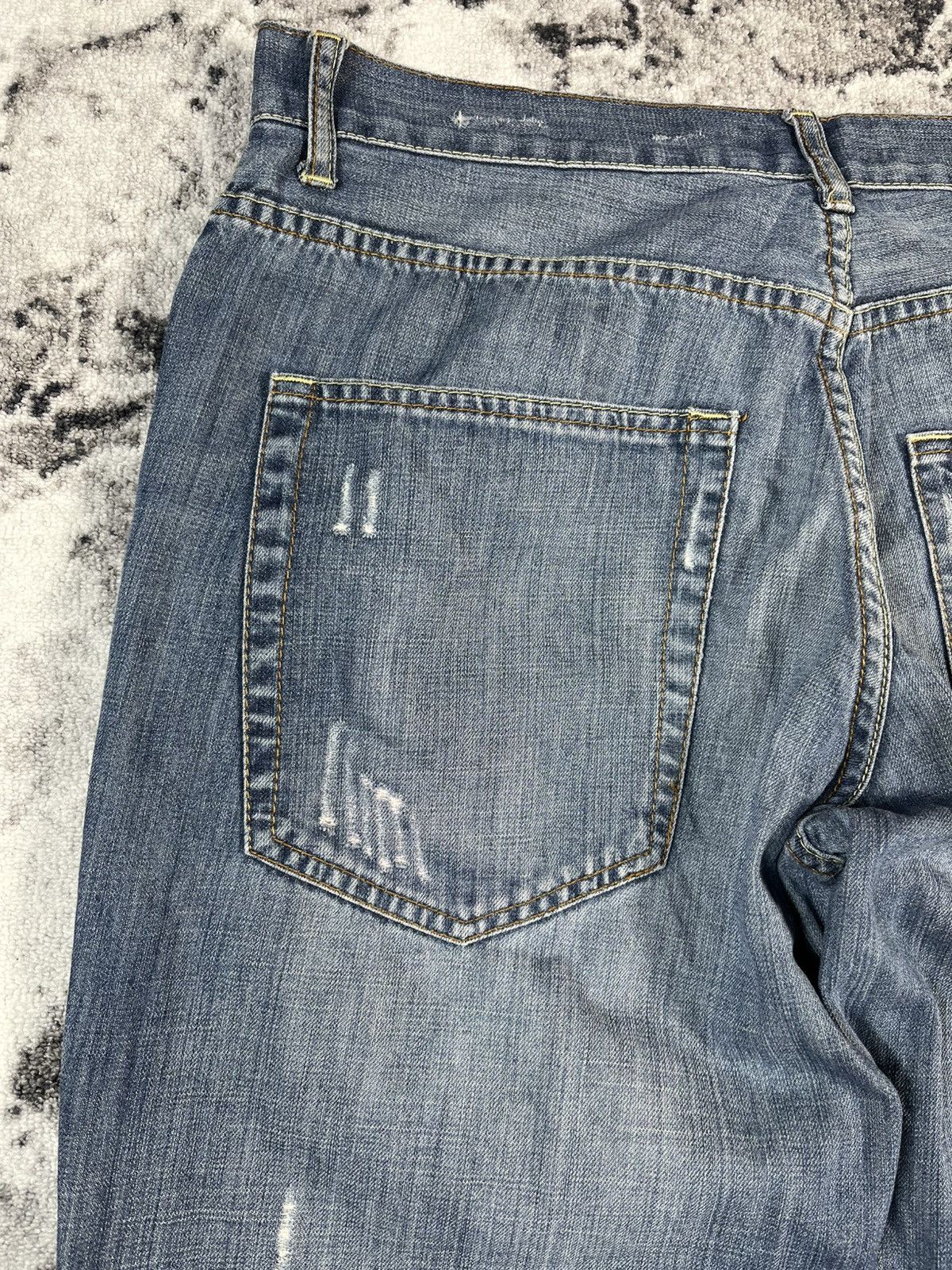 Other Ted Lapidus Jeans Distressed Fade Denim W36 Fit Size US 36 / EU 52 - 15 Thumbnail