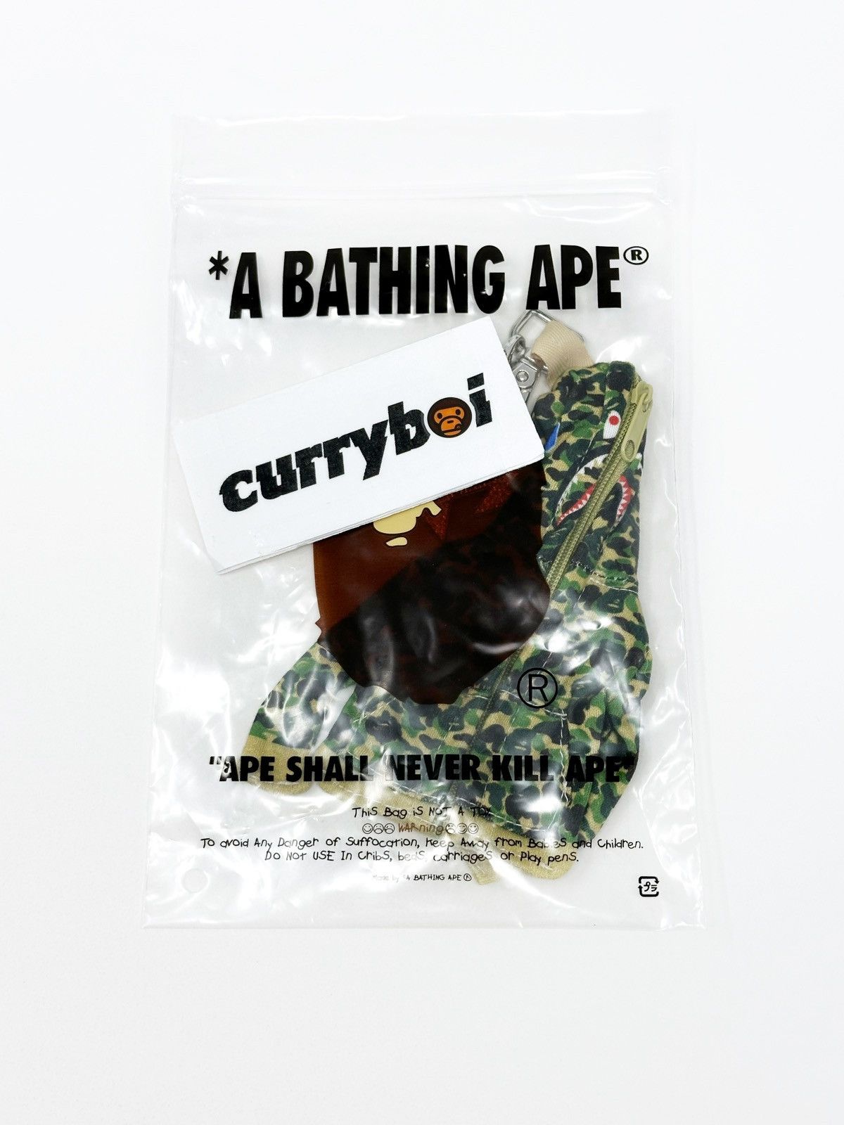 Bape BAPE Shark Full Zip Hoodie Keychain Green Size ONE SIZE - 5 Thumbnail
