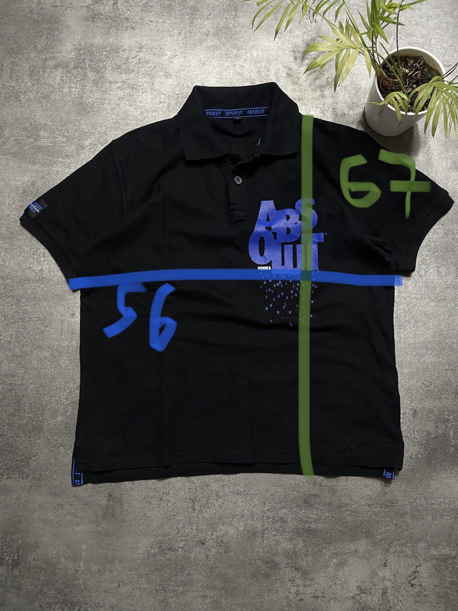 Vintage Absolut Vodka Vintage Y2K Polo T-Shirt Rare Size US M / EU 48-50 / 2 - 9 Thumbnail