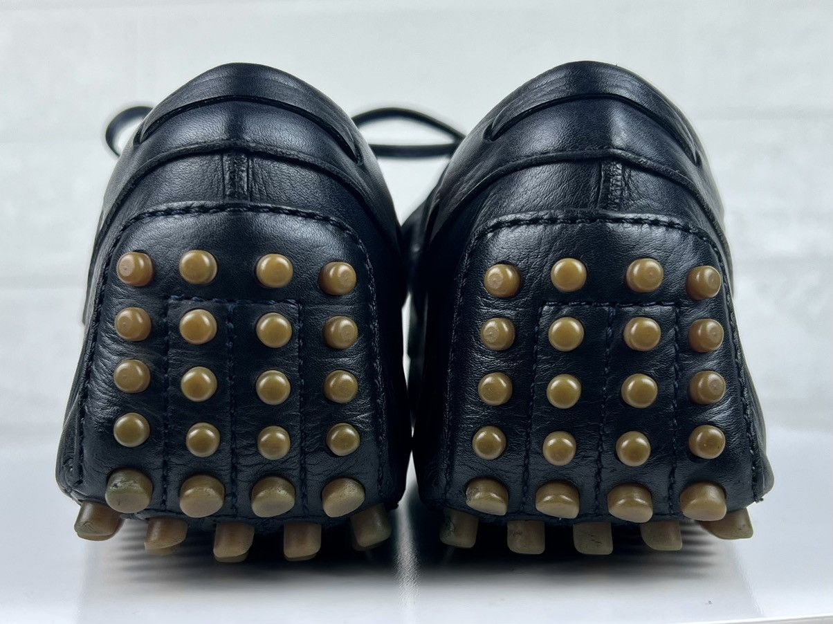 Gucci GUCCI Loafers Leather Shoes Laces Tassels Bamboo Navy Men's Size US 9.5 / EU 42-43 - 10 Thumbnail