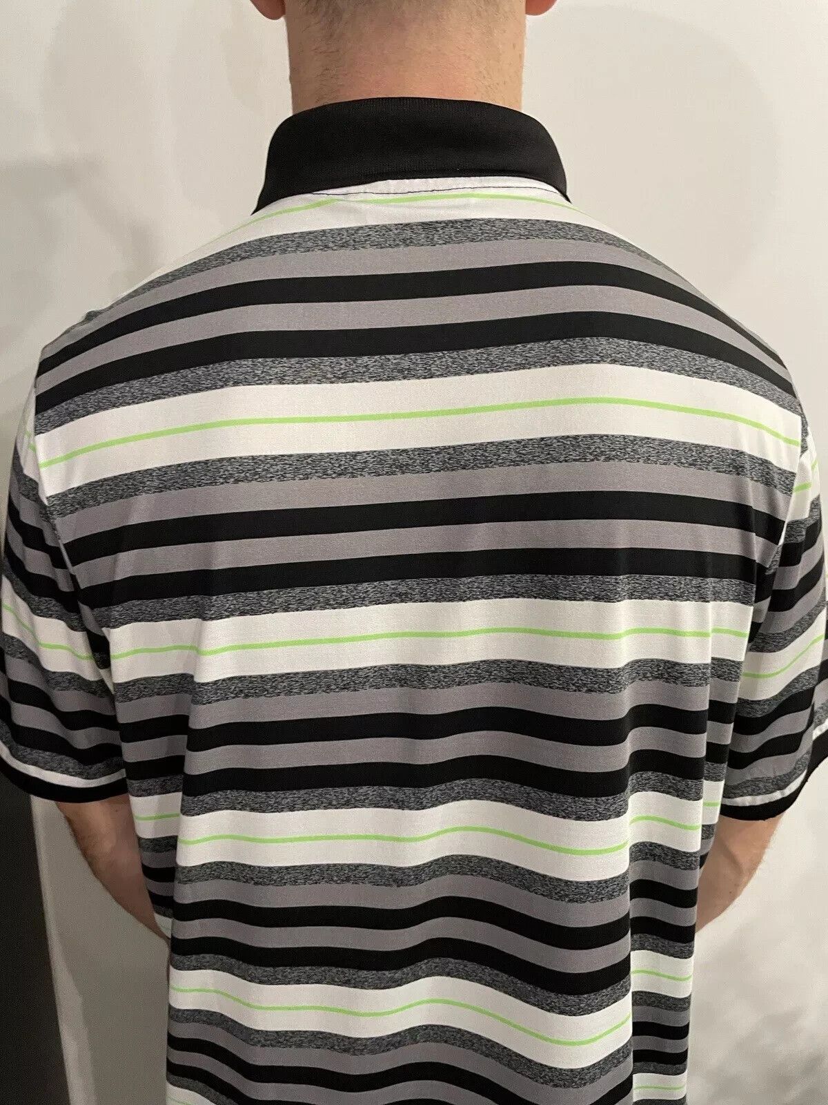 J.Lindeberg J.Lindeberg J. Lindeberg Men Striped Polo Shirt Sport Stripe Size US L / EU 52-54 / 3 - 8 Thumbnail