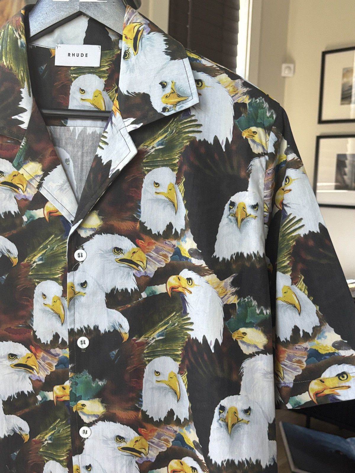 Rhude LIMITED EDITION - EAGLE DREAMS GRAPHIC BUTTON UP Size US M / EU 48-50 / 2 - 5 Thumbnail