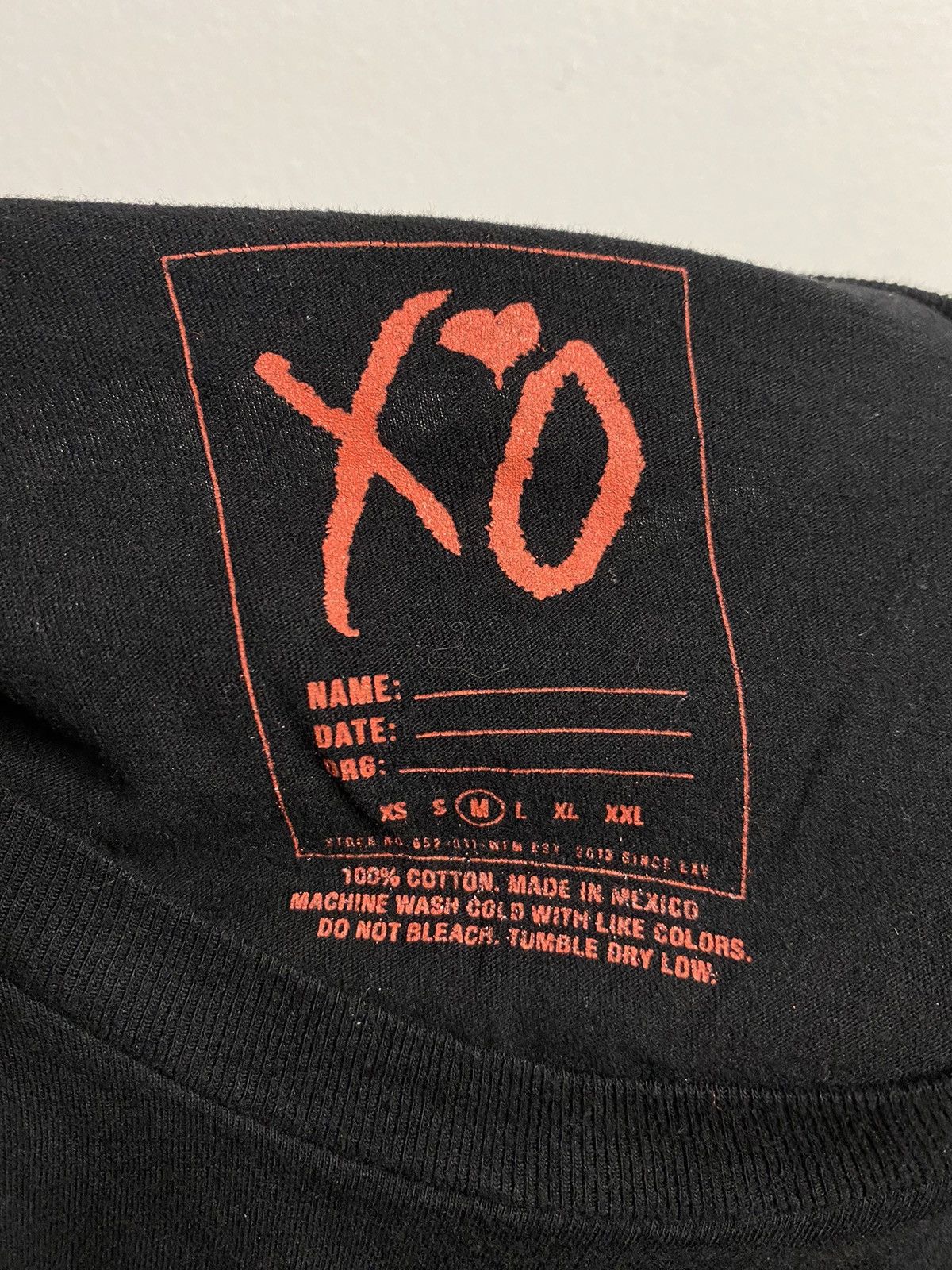 The Weeknd × XO Starboy Legend of the Fall Tour Merch T Shirt Size US M / EU 48-50 / 2 - 4 Thumbnail