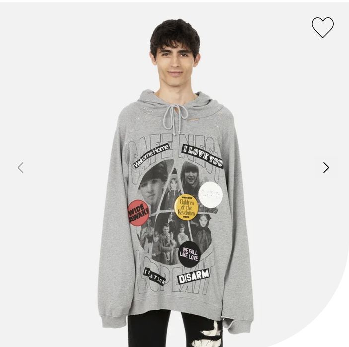 Raf Simons Distressed Patches Hoodie Grailed