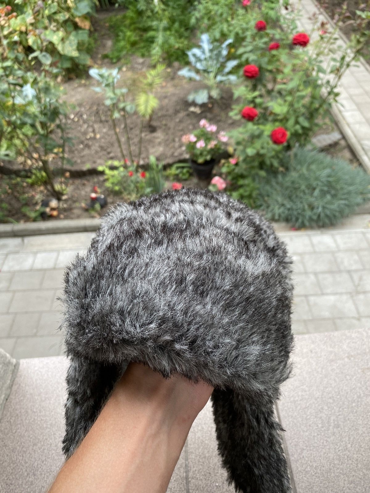Hysteric Glamour × Vintage Crazy Y2k Mohair Fuzzy Hat Ushanka Punk Winter Size ONE SIZE - 7 Thumbnail
