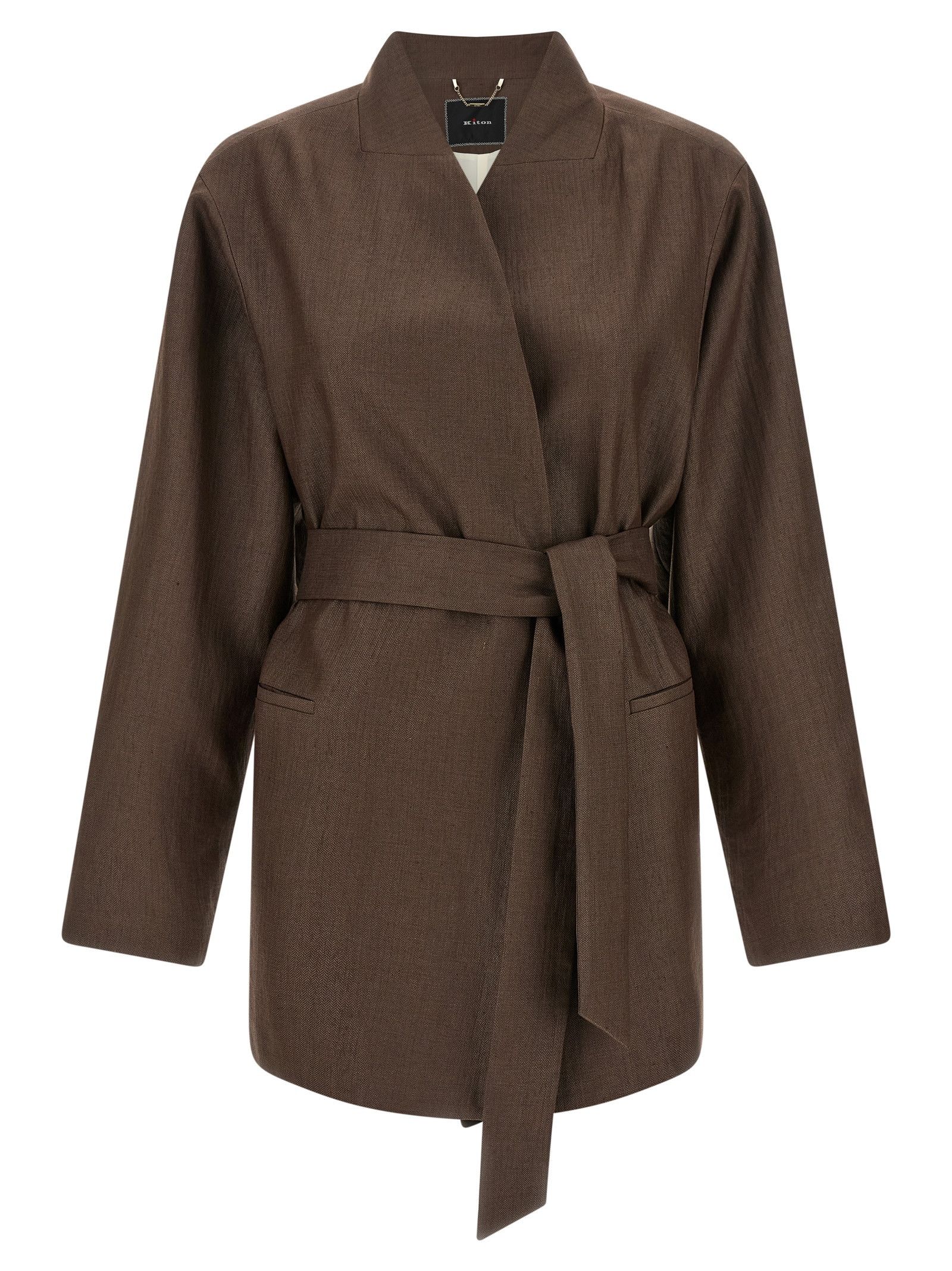 Kiton Linen blend blazer Size M / US 6-8 / IT 42-44 - 1 Thumbnail