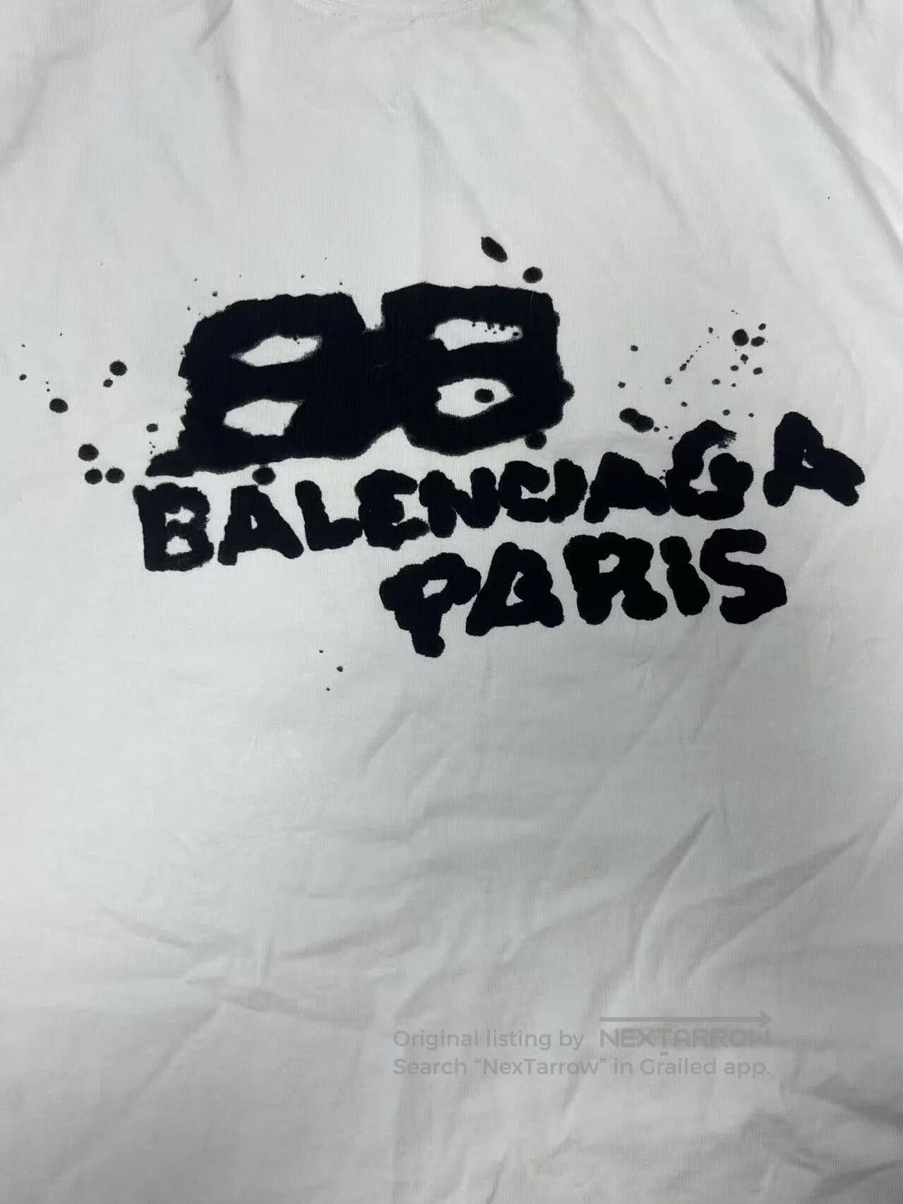 Balenciaga Balenciaga Men's Logo Print Crewneck T-Shirt. Size US S / EU 44-46 / 1 - 3 Thumbnail