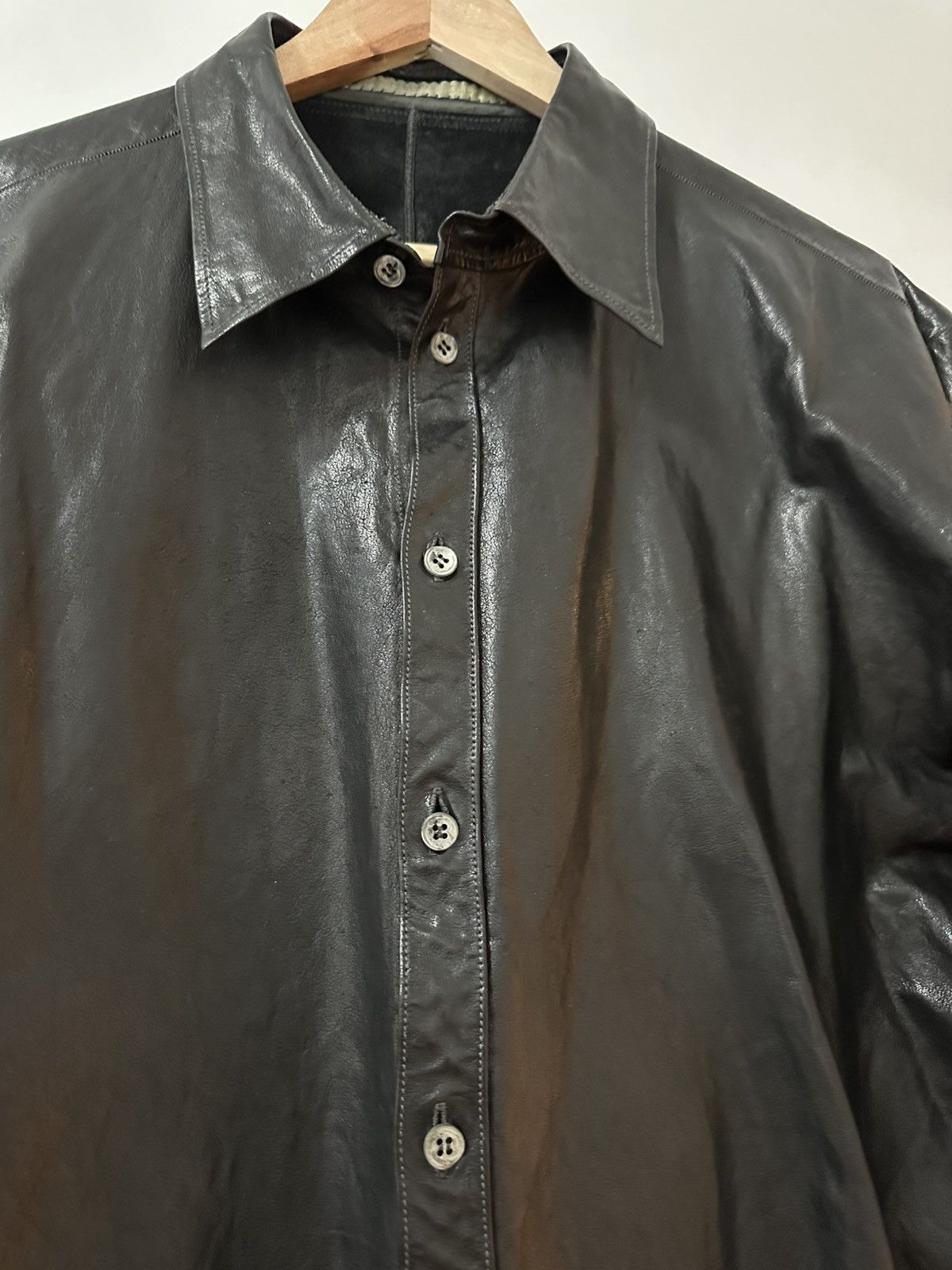 Carol Christian Poell CCP kangaroo leather shirt, Carol Christian Poell Size US XL / EU 56 / 4 - 7 Thumbnail