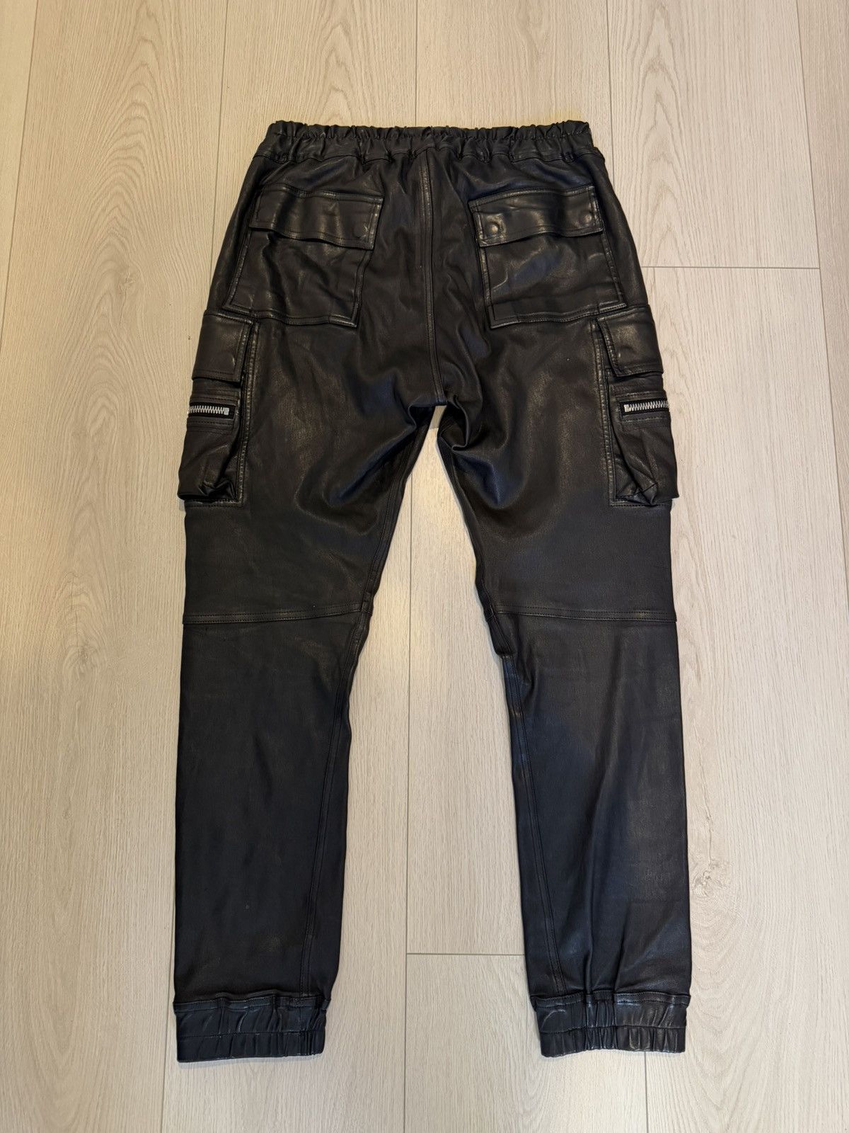 Rick Owens Rick Owens EDFU 2023 Leather Mastodon Joggers Size US 30 / EU 46 - 10 Thumbnail