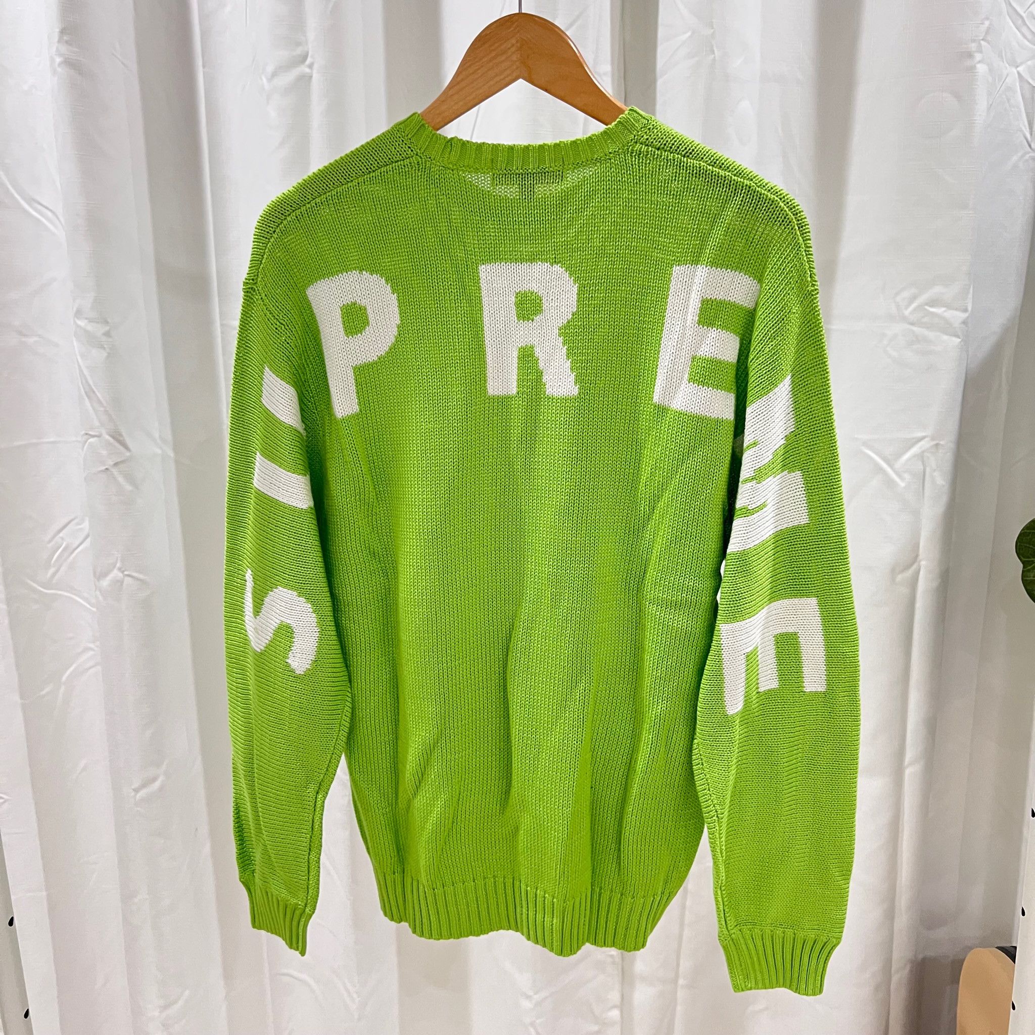 Supreme green sweater deals