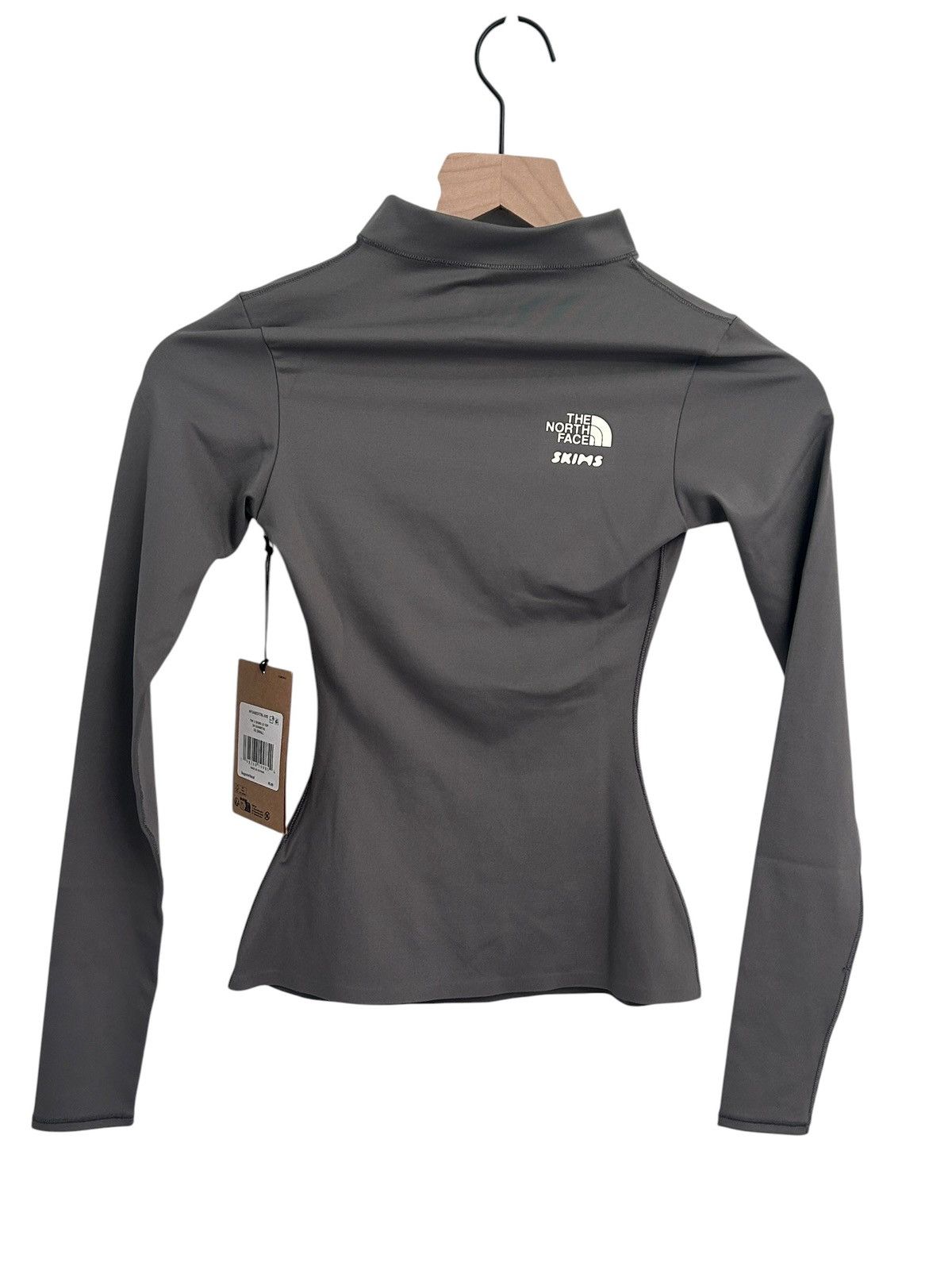 The North Face The North Face X Skims Refina Long Sleeve Top Gunmetal New Size XXS / US 00 / IT 34 - 2 Thumbnail