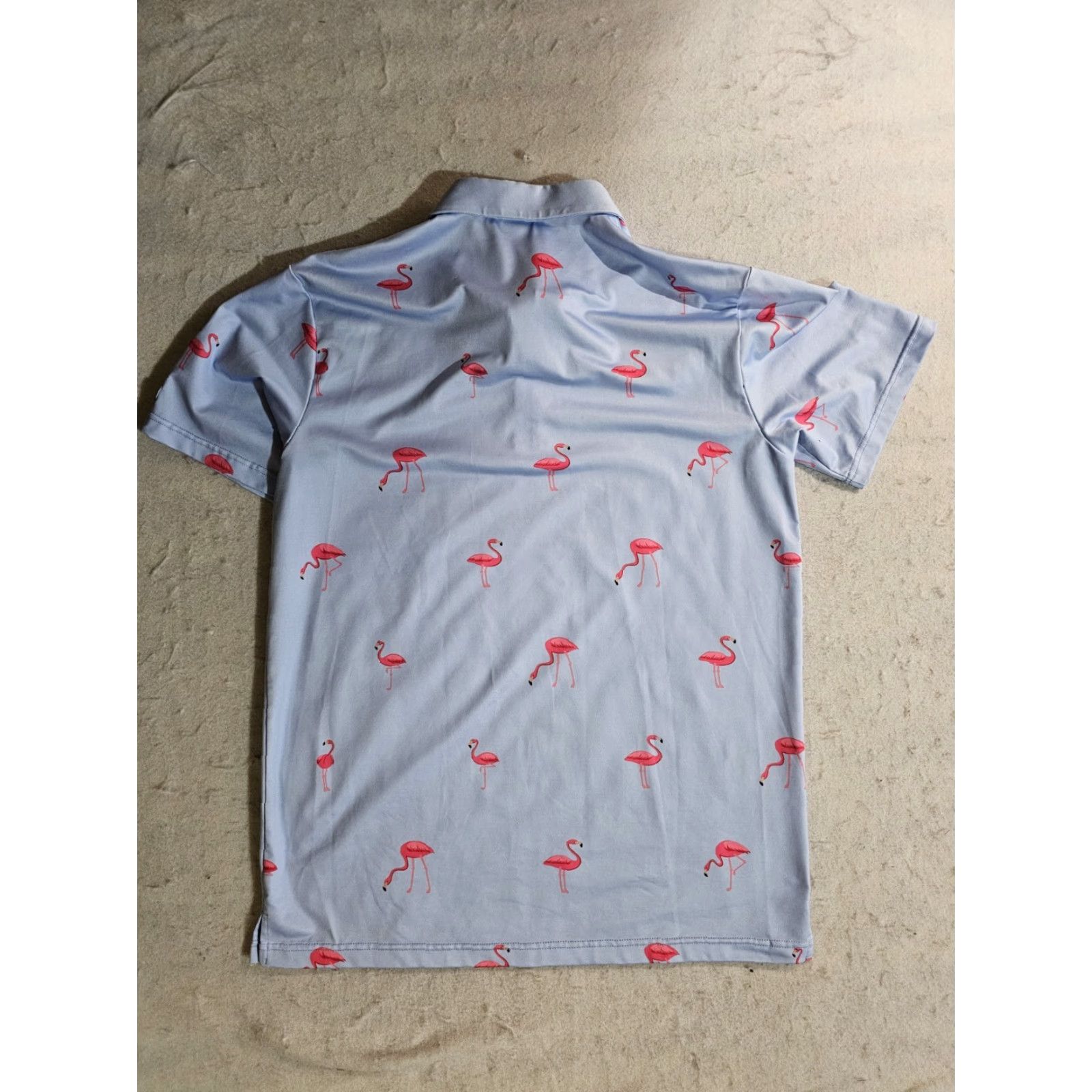 Vintage VINTAGE Golf Gods Australia Flamingo Stretch Performance Polo Shirt Short Sleeve Size Lg Size US L / EU 52-54 / 3 - 7 Thumbnail