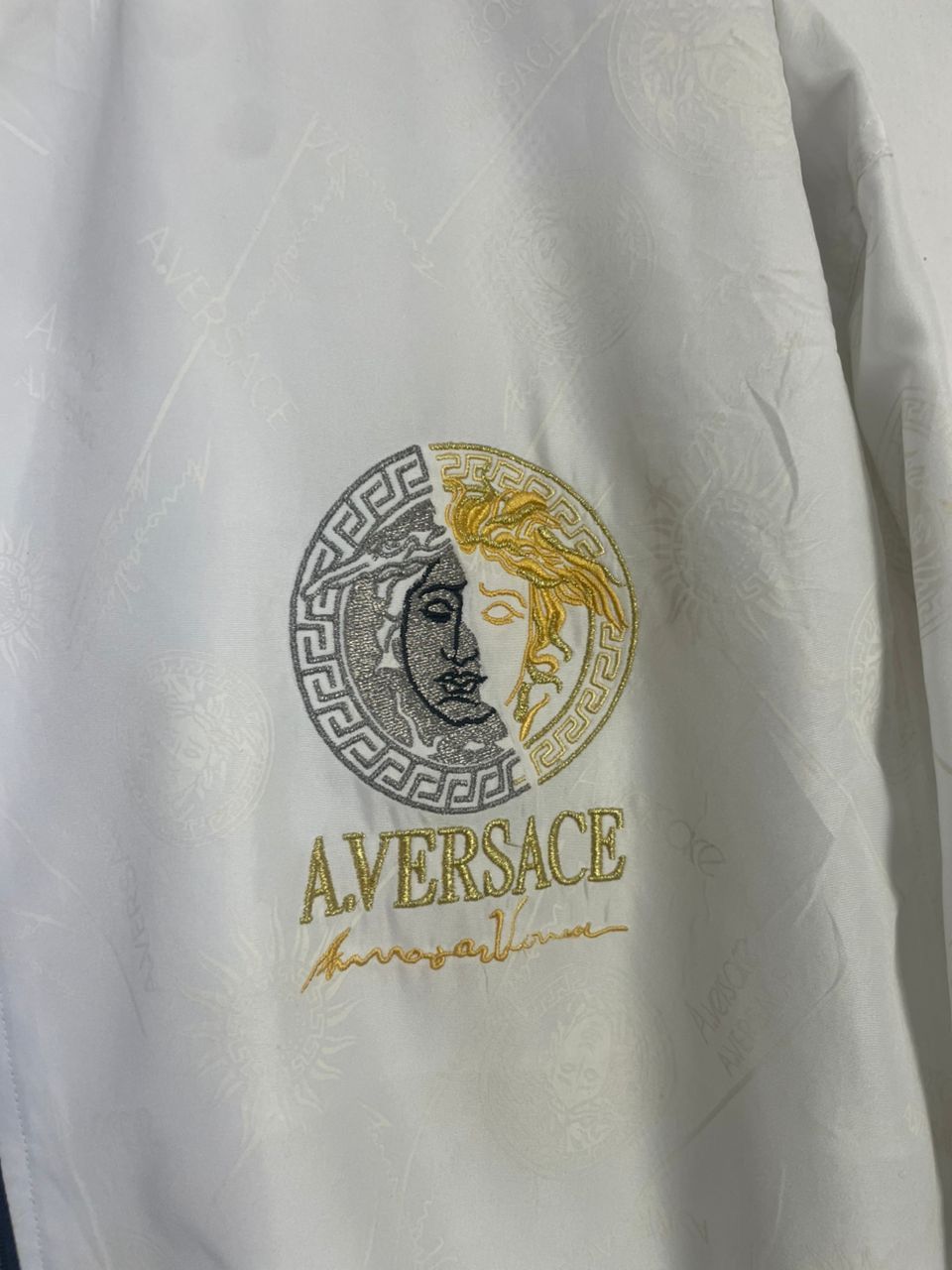 Designer × Versace × Vintage A.Versace Vintage White Jacket Size US M / EU 48-50 / 2 - 2 Thumbnail