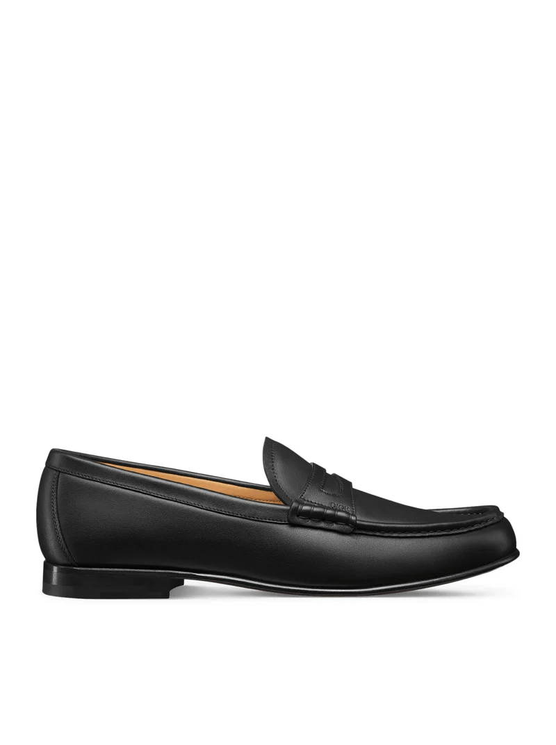 DIOR Granville Flex Black Leather Loafers New