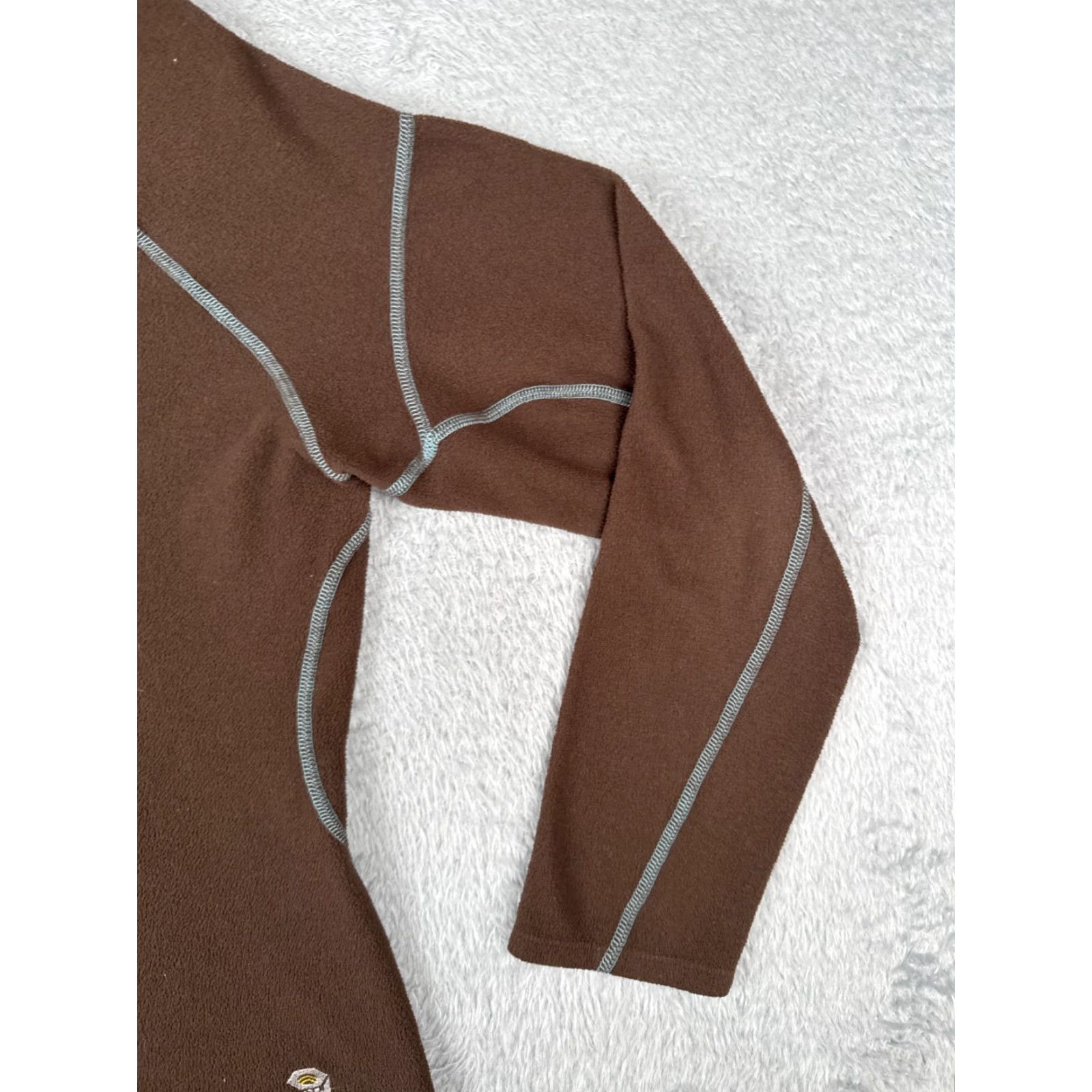 Mountain Hardwear Mountain Hardwear Sweater Women XL Brown Pullover 1/4 Zip Fleece Knit Shirt? Size XL / US 12-14 / IT 48-50 - 2 Thumbnail