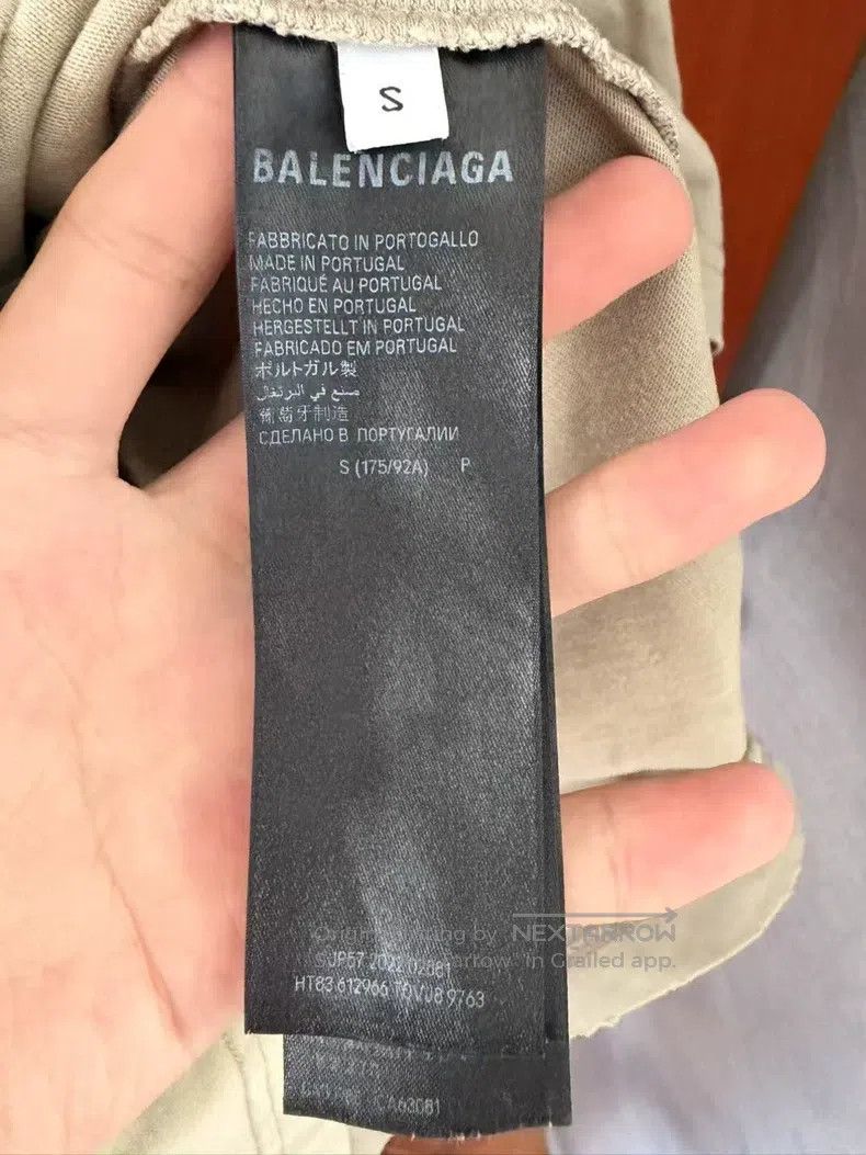 Balenciaga Balenciaga Front and Back Logo Embroidered Short Sleeve Size US S / EU 44-46 / 1 - 4 Thumbnail