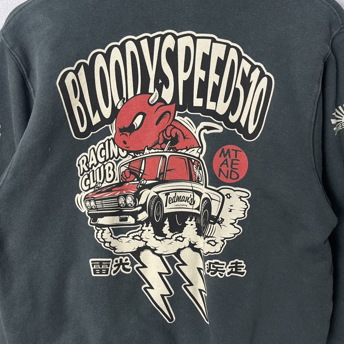 Tedman Vintage Ted Company “Bloody Speed” Racing Club Zip Hoodie Size US M / EU 48-50 / 2 - 12 Thumbnail