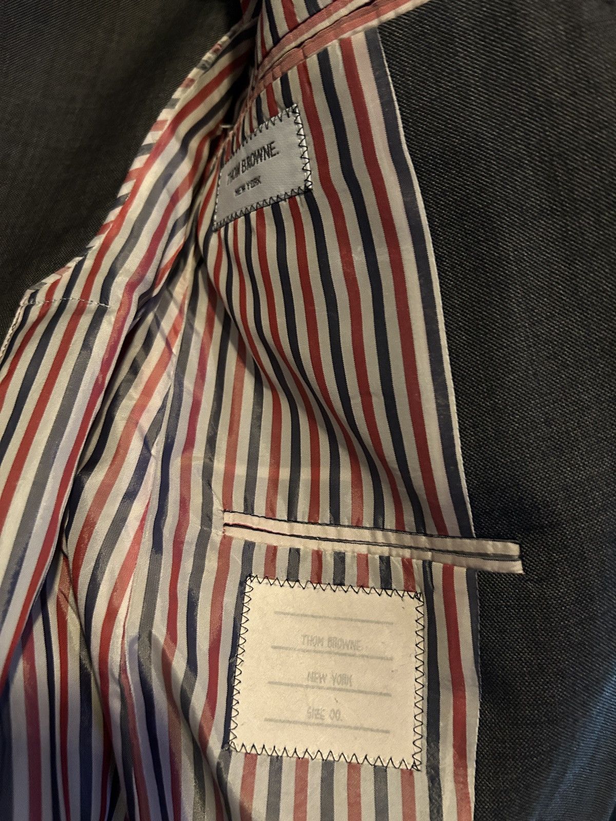 Thom Browne Thom Browne Gray Blazer 00 Made in Japan Short Suit Size 34S - 3 Thumbnail