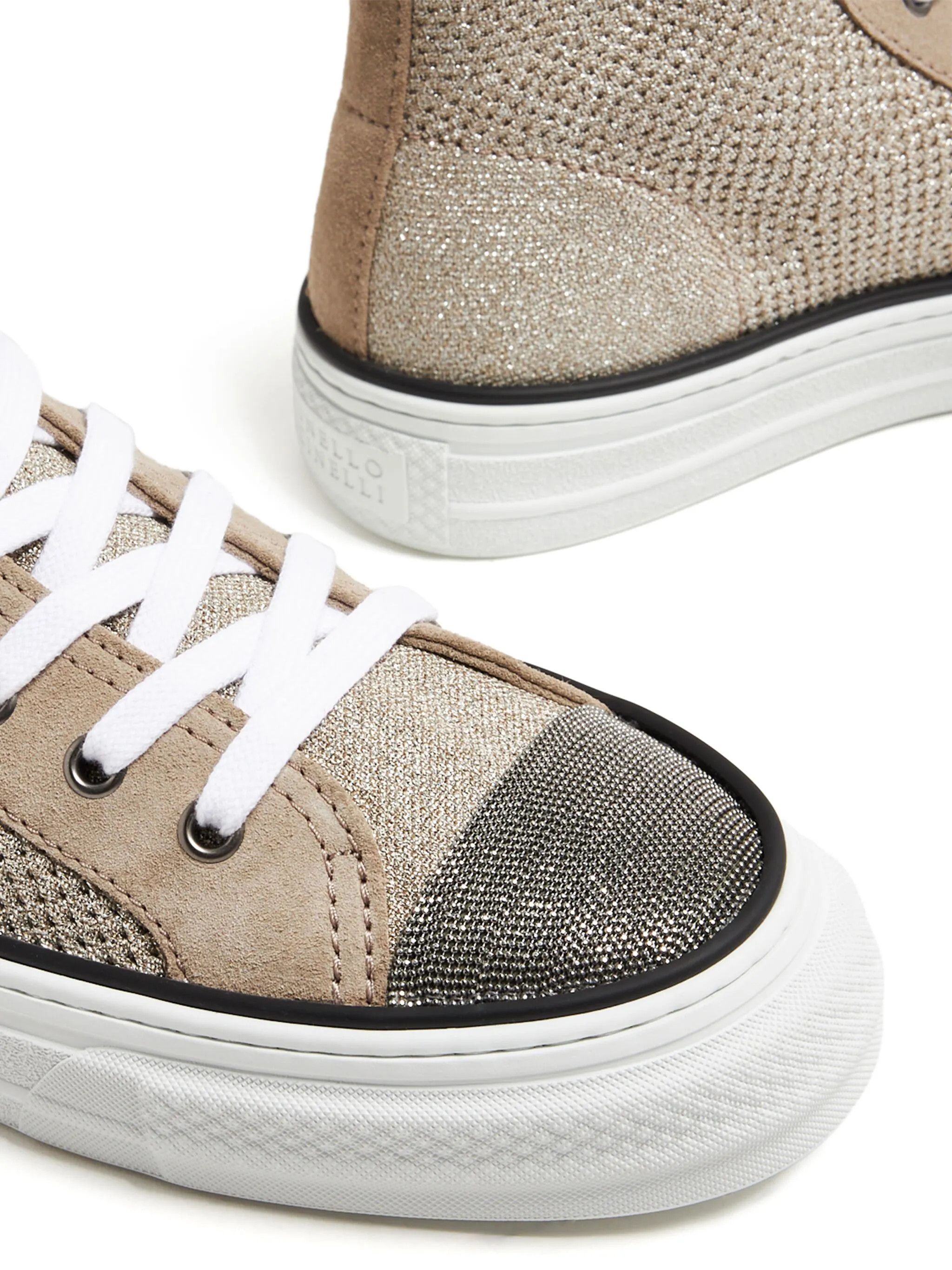 Brunello Cucinelli o1w1db10825 Pair Of Sneakers in Light Beige Size US 10 / IT 40 - 3 Thumbnail