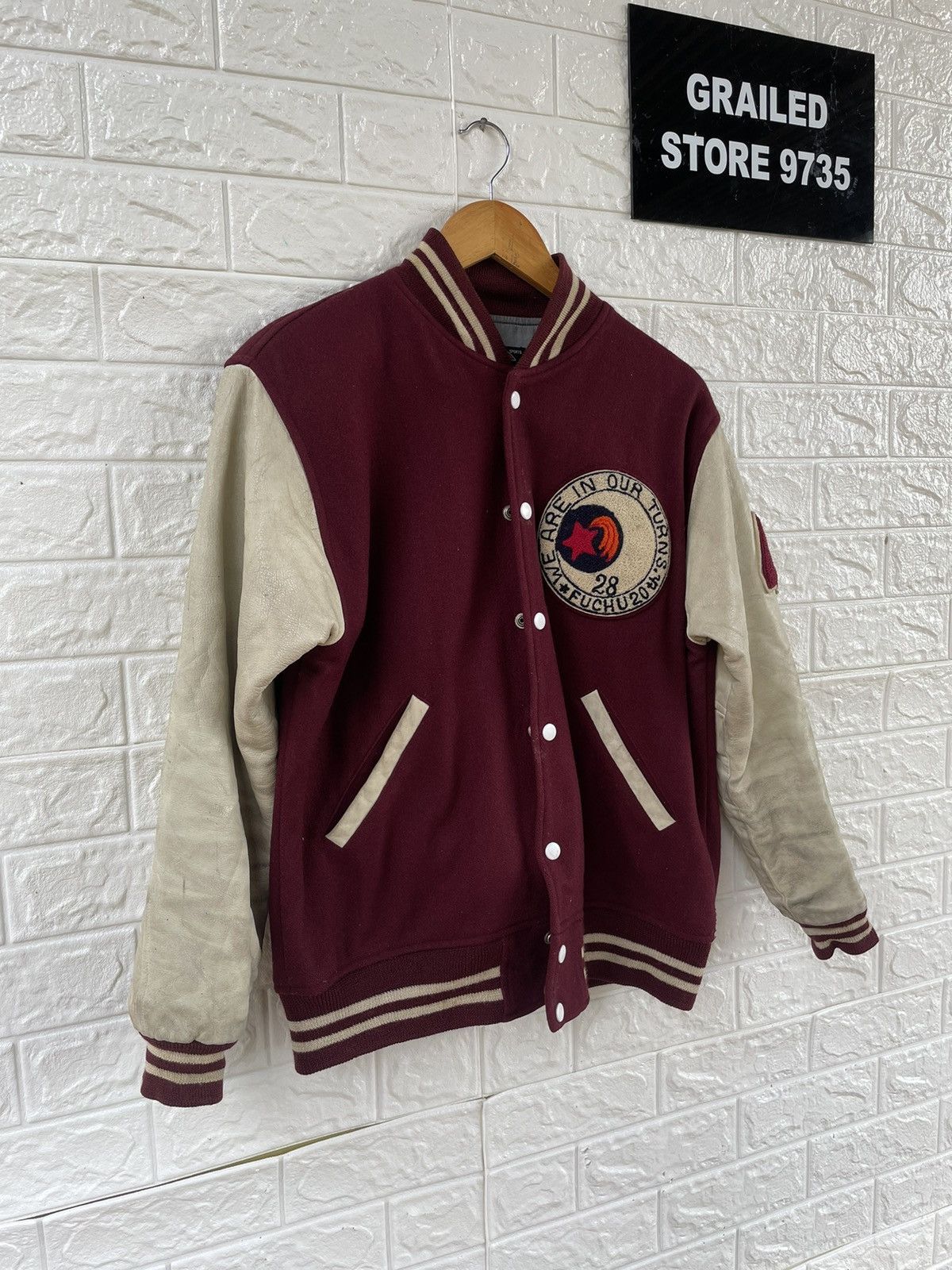 Japanese Brand Vintage Are In Our Varsity Jacket Size US L / EU 52-54 / 3 - 3 Thumbnail