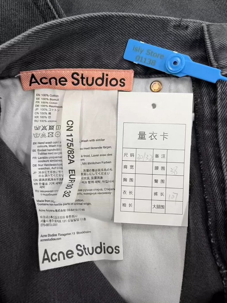 Acne Studios Acne Studios Dark grey aged and faded mid-waisted slightly Size US 30 / EU 46 - 4 Thumbnail