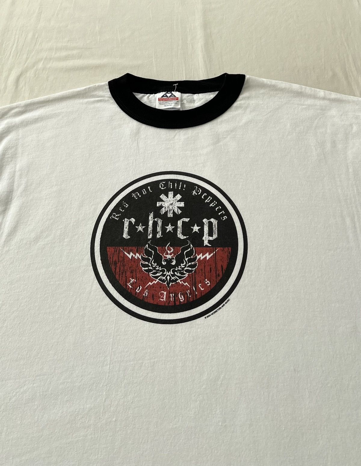 Band Tees Vintage 2004 Red Hot Chili Peppers Los Angeles Ringer Tshirt Size US XL / EU 56 / 4 - 3 Thumbnail