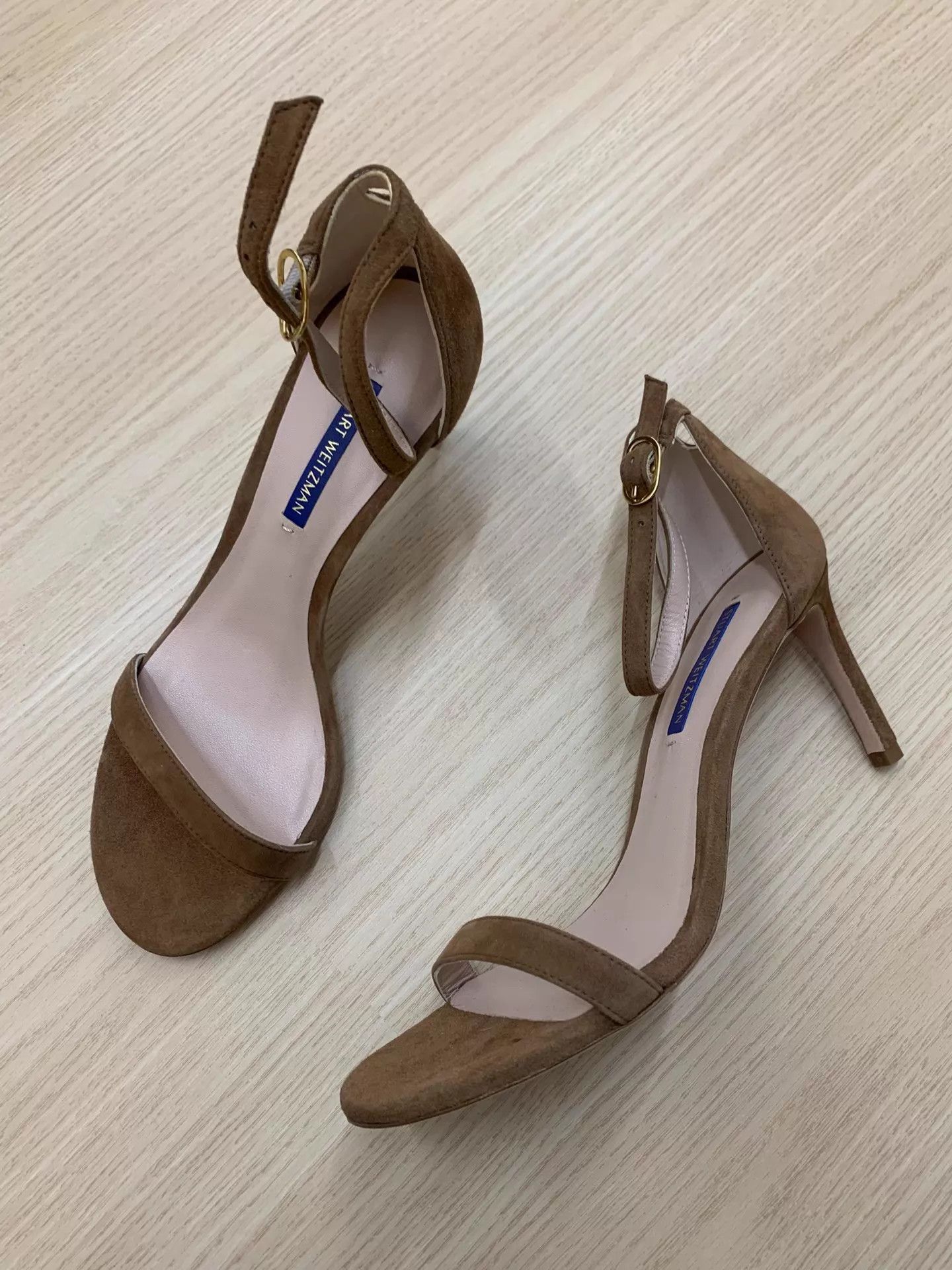 Stuart Weitzman Stuart Weitzman Khaki Strappy Heel Sandal Size 39 New Size US 8.5 / IT 38.5 - 2 Thumbnail