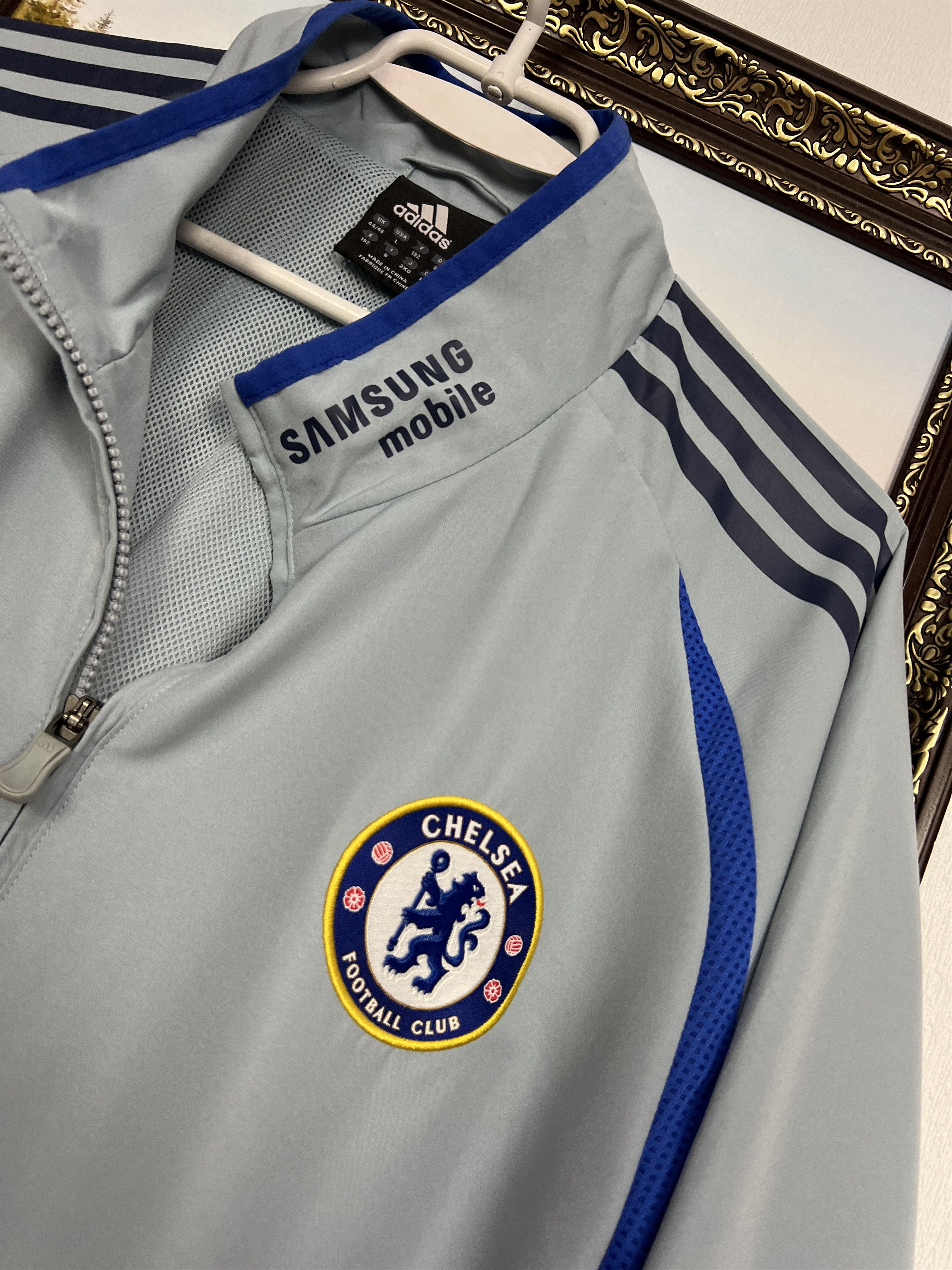 Adidas Vintage Adidas Chelsea Football Jacket Soccer Track Top Blue Size US XL / EU 56 / 4 - 4 Thumbnail