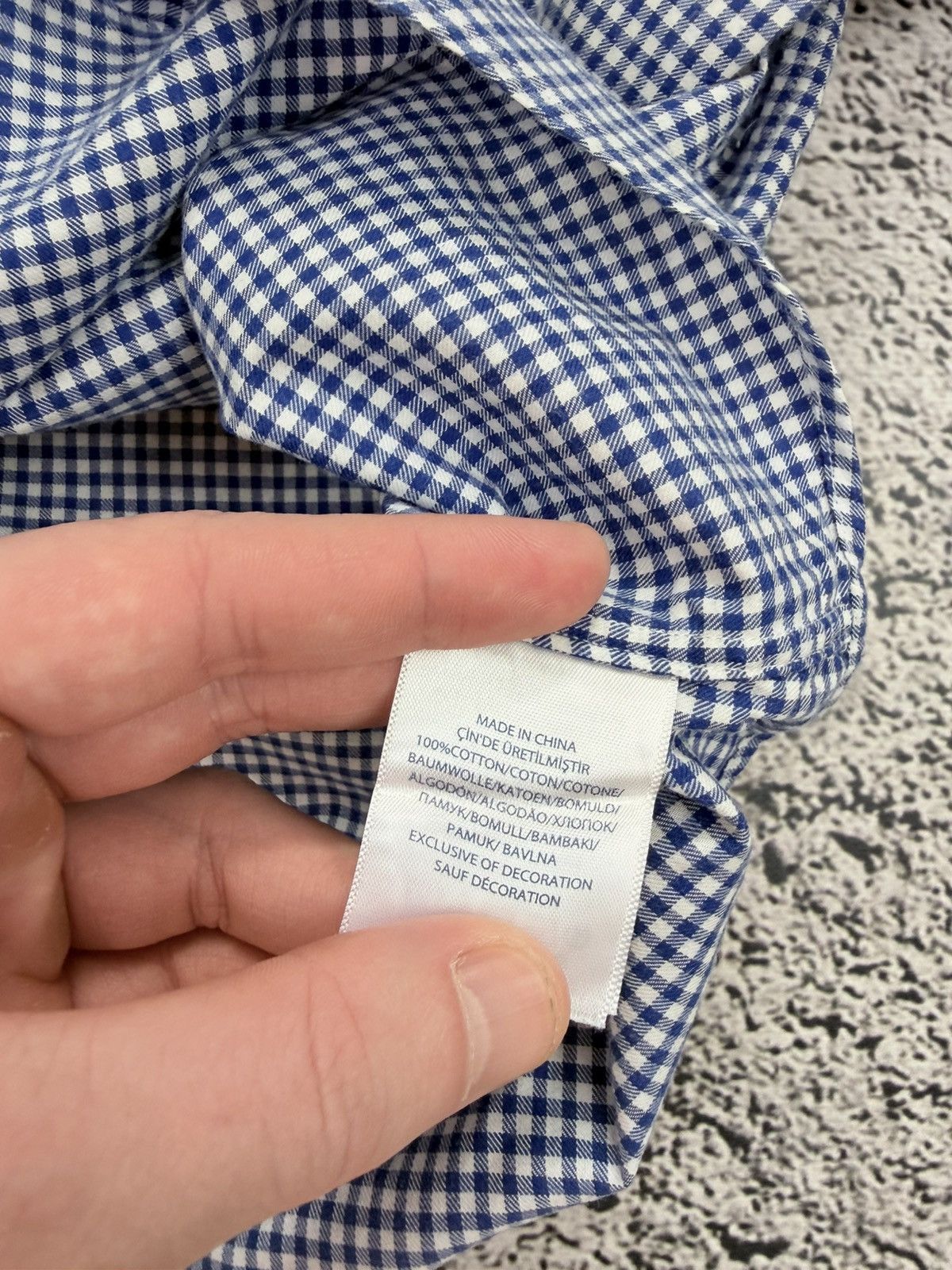 Ralph Lauren Polo Ralph Lauren Blue Gingham Button Down Shirt XL Size US XL / EU 56 / 4 - 8 Thumbnail