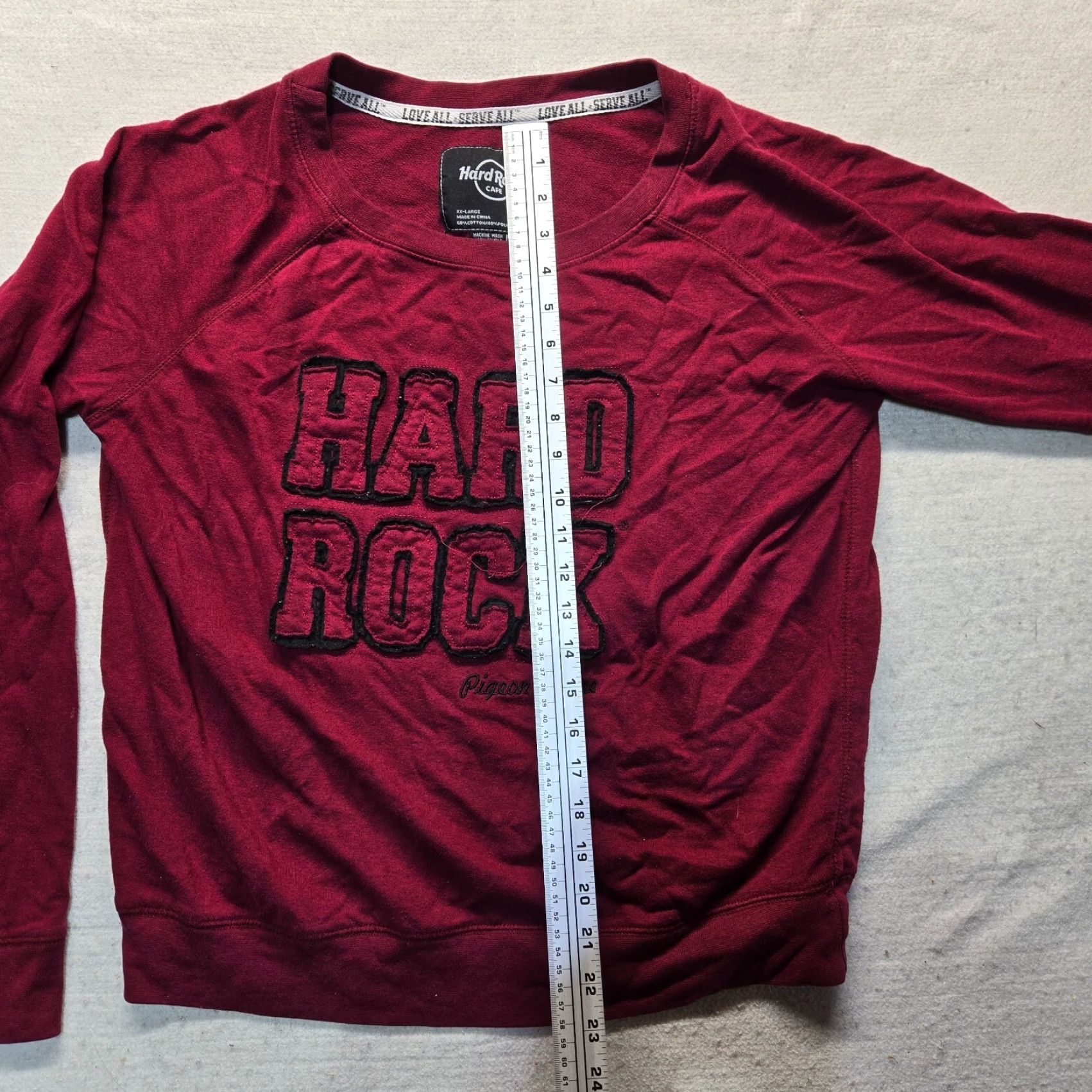 Hard Rock Cafe Hard Rock Cafe Sweater Shirt Women 2XL Red Logo Pockets All Seasons Hooded Pullover Casual Knit Cotton Blend Size XXL / US 16-18 / IT 52-54 - 6 Thumbnail
