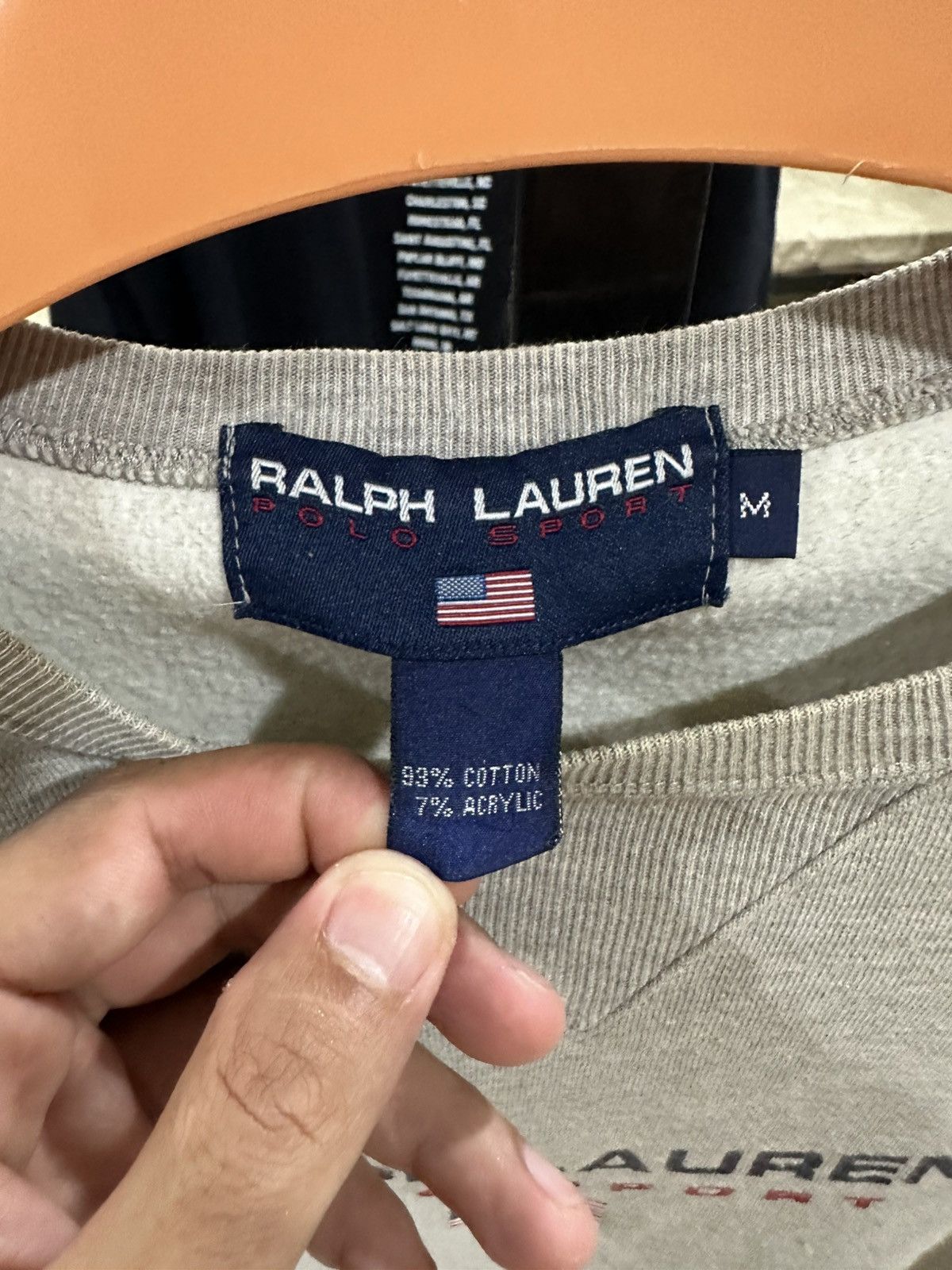Ralph Lauren Vintage Ralph Lauren x streetwear With USA Flag Sweatshirt🔥 Size US M / EU 48-50 / 2 - 5 Thumbnail