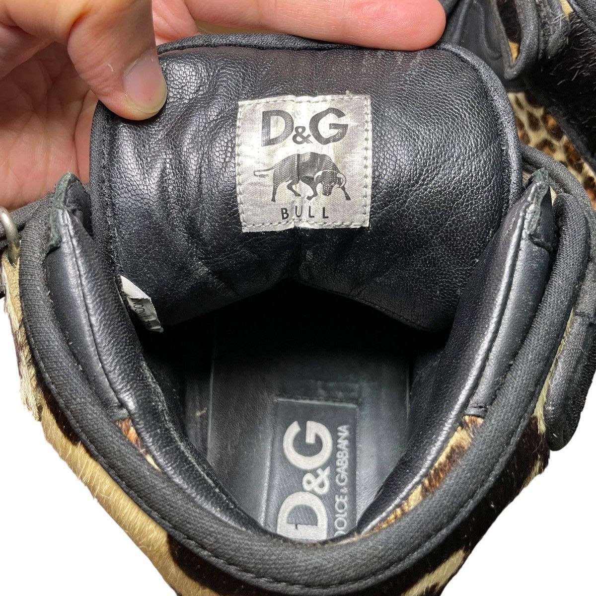 Dolce & Gabbana Dolce & Gabanna Early 2000s Leopard Pony Hair High Sneakers Size US 8 / EU 41 - 9 Thumbnail