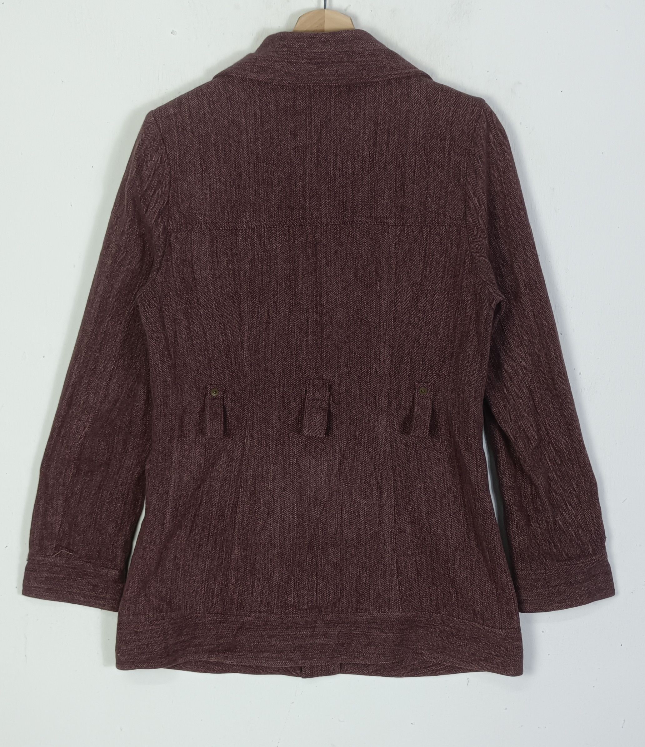 Japanese Brand Clutch Women Unlined Tailored Jacket Size S / US 4 / IT 40 - 2 Thumbnail