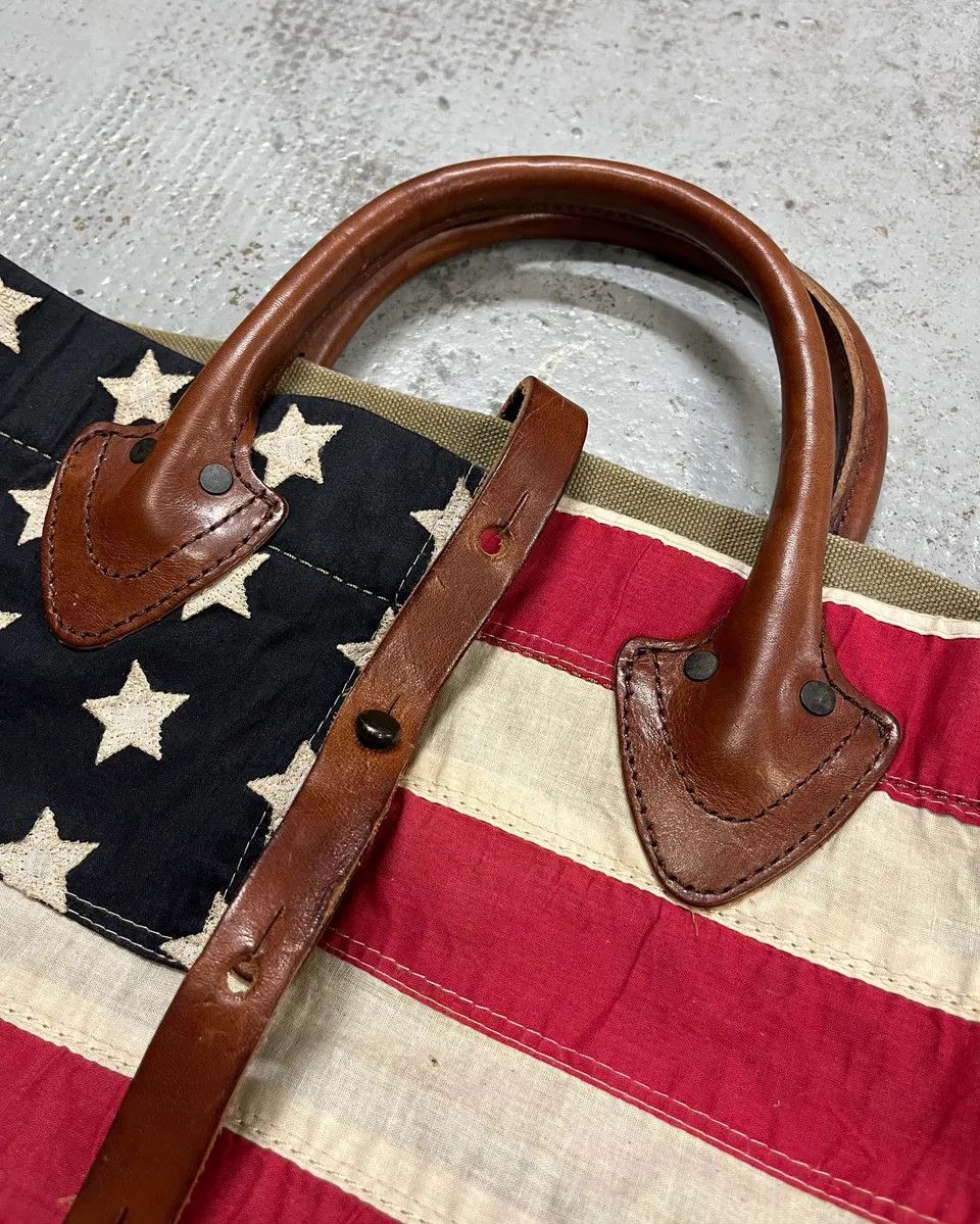 Polo Ralph Lauren Ralph Lauren Denim & Supply vintage USA Flag Khaki Tote Bag Size ONE SIZE - 4 Thumbnail