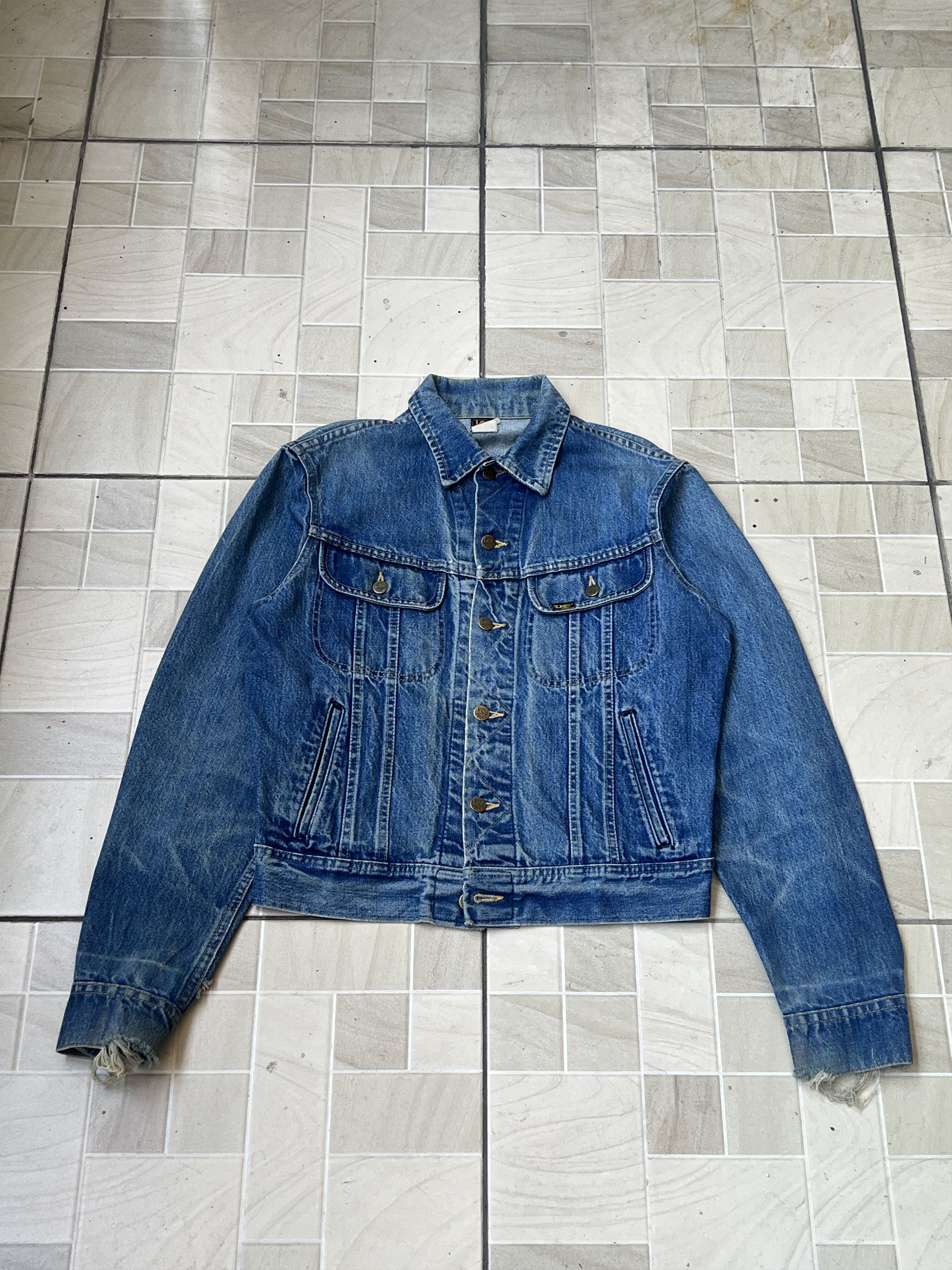 Lee 80's Lee Riders Jacket Vintage Distressed Size US L / EU 52-54 / 3 - 1 Thumbnail