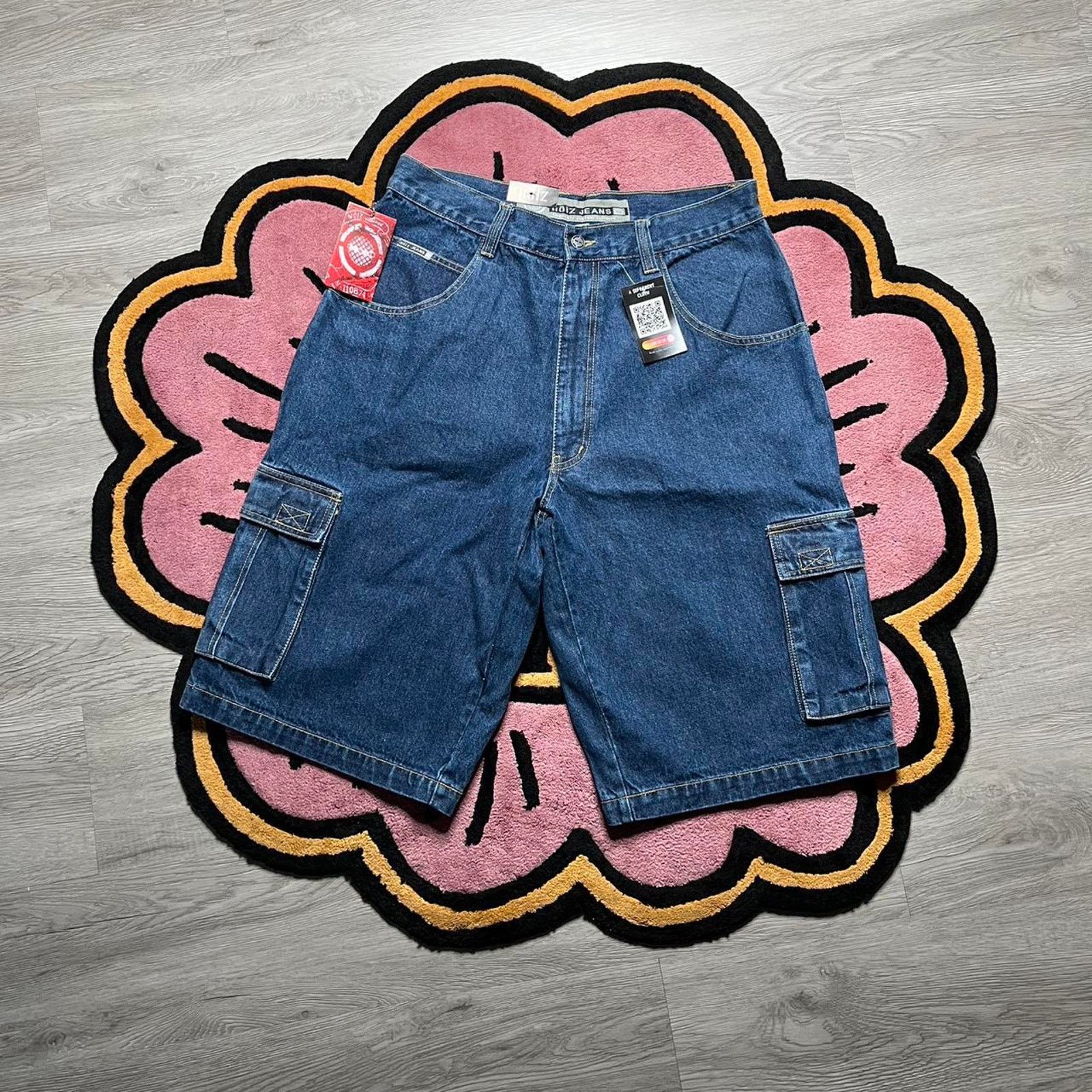 Dickies × Vintage Navy Dickies Long Baggy Loose Fit Shorts y2k