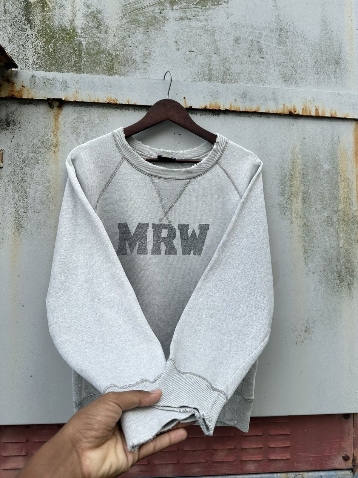 Vintage Vintage THRASHED MRW Crewneck Size US S / EU 44-46 / 1 - 2 Thumbnail