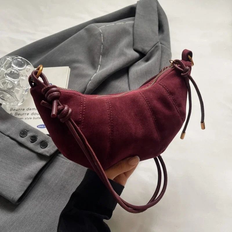 Designer Y2K Soft Shoulder Bag Zipper Crossbody 2025 Size ONE SIZE - 2 Thumbnail